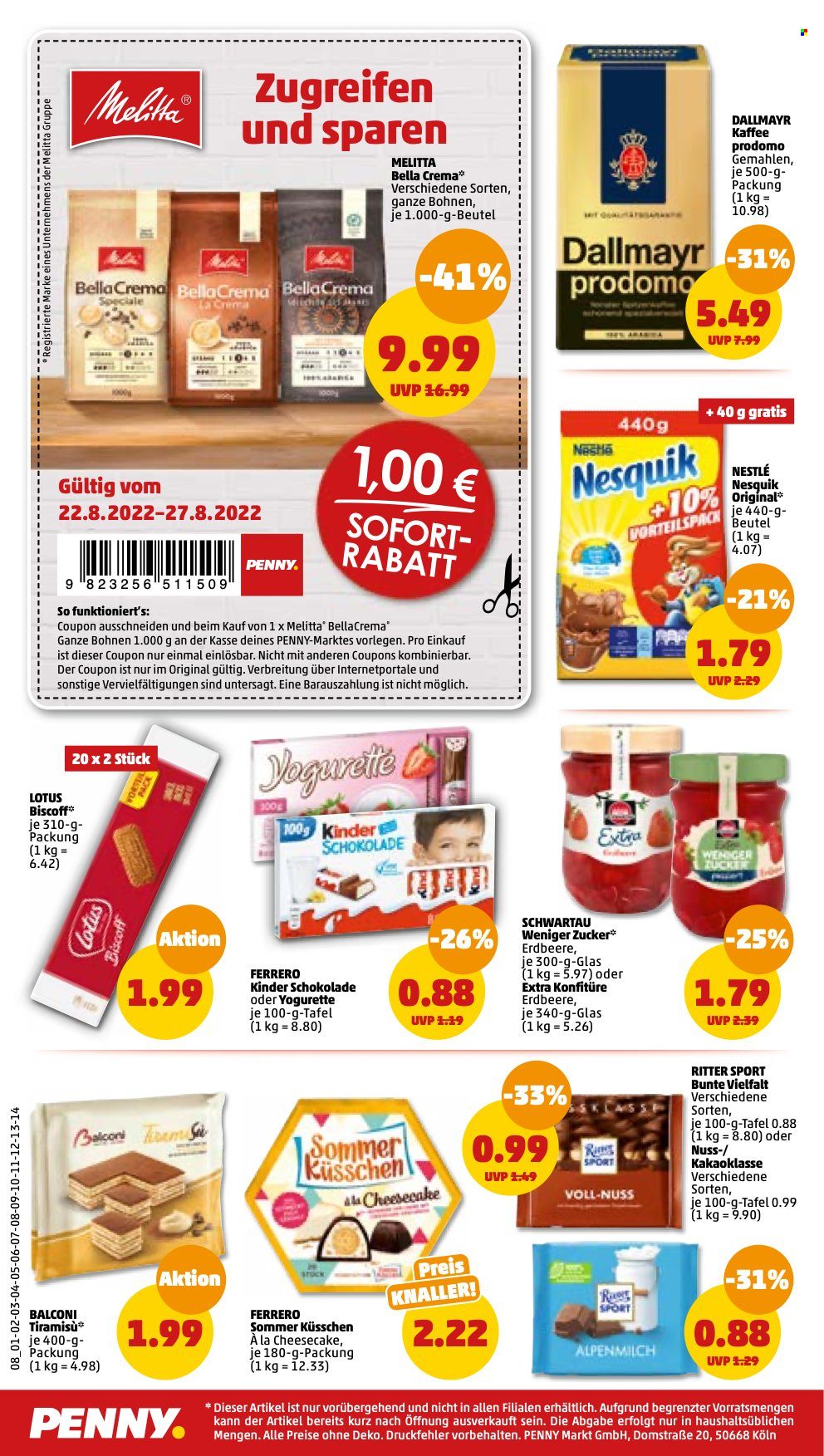Penny Prospekte  - 22.08.2022 - 27.08.2022. Seite 8