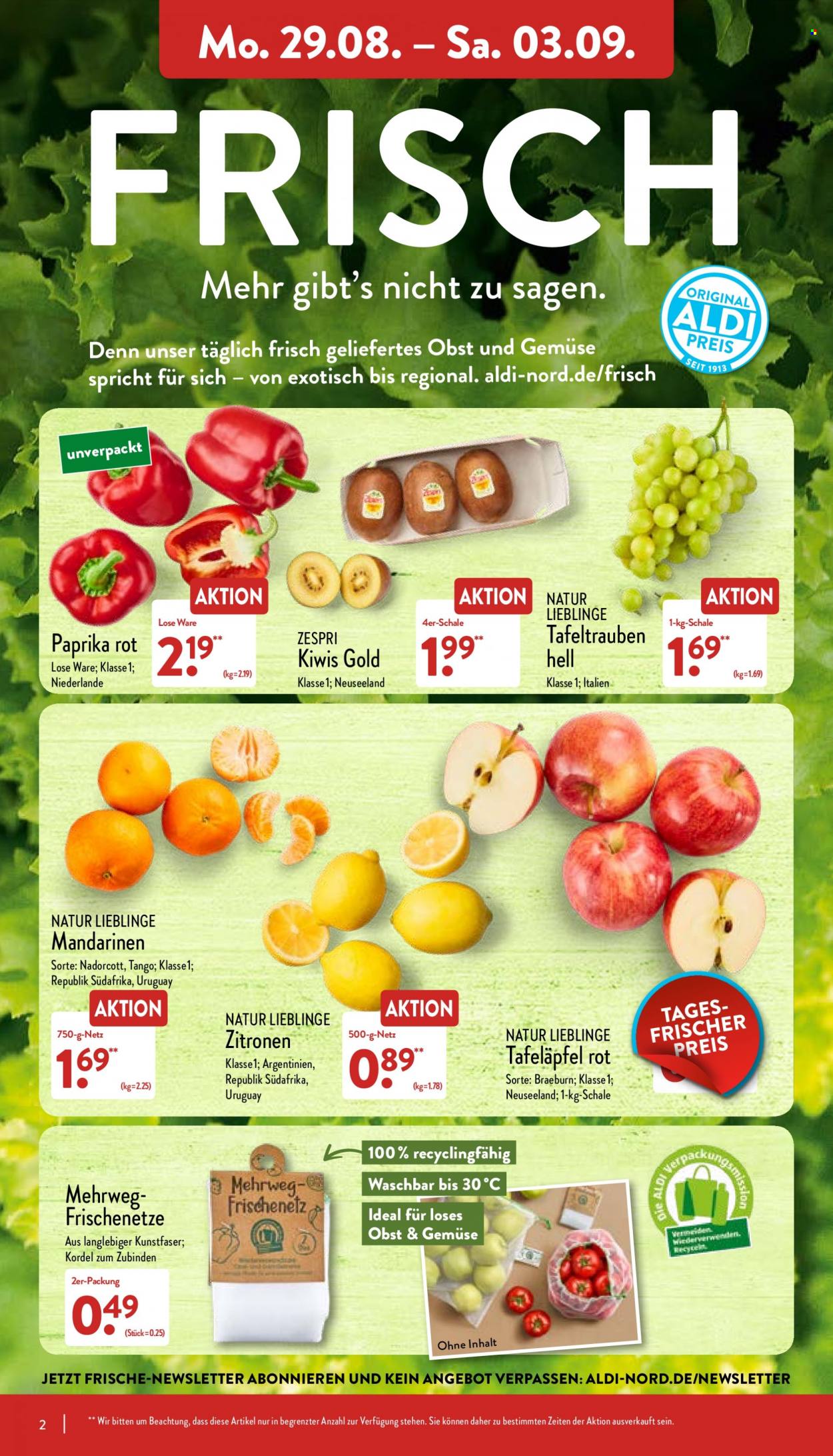 ALDI Nord Prospekte  - 29.08.2022 - 3.09.2022. Seite 2