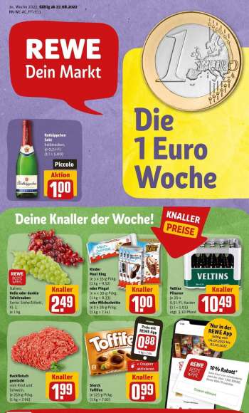 Prospekte REWE - 22.08.2022 - 27.08.2022.