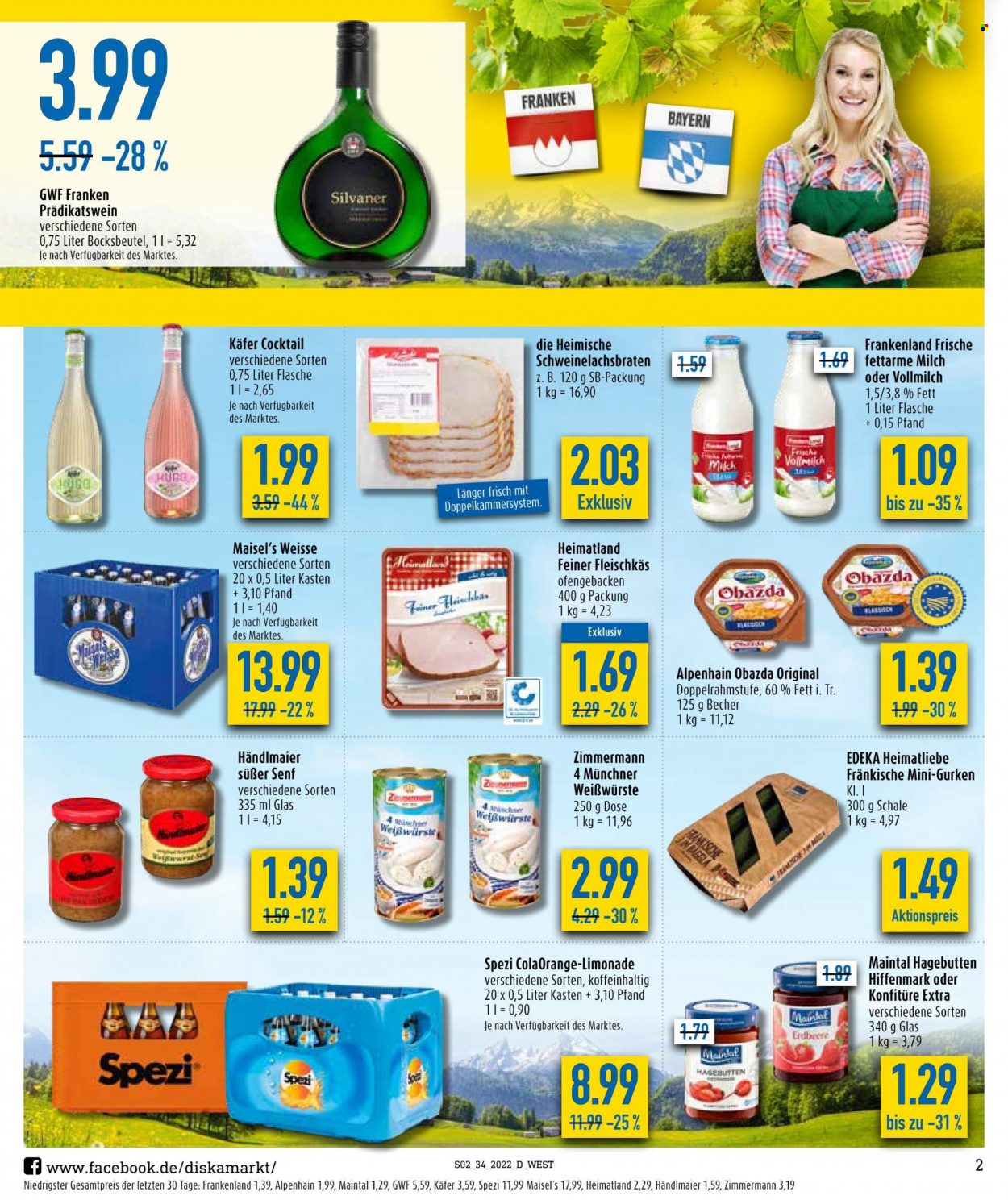 Diska Prospekte  - 22.08.2022 - 27.08.2022. Seite 2