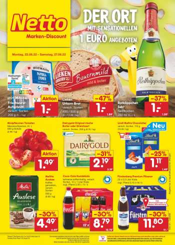 Prospekte Netto Marken-Discount - 22.08.2022 - 27.08.2022.