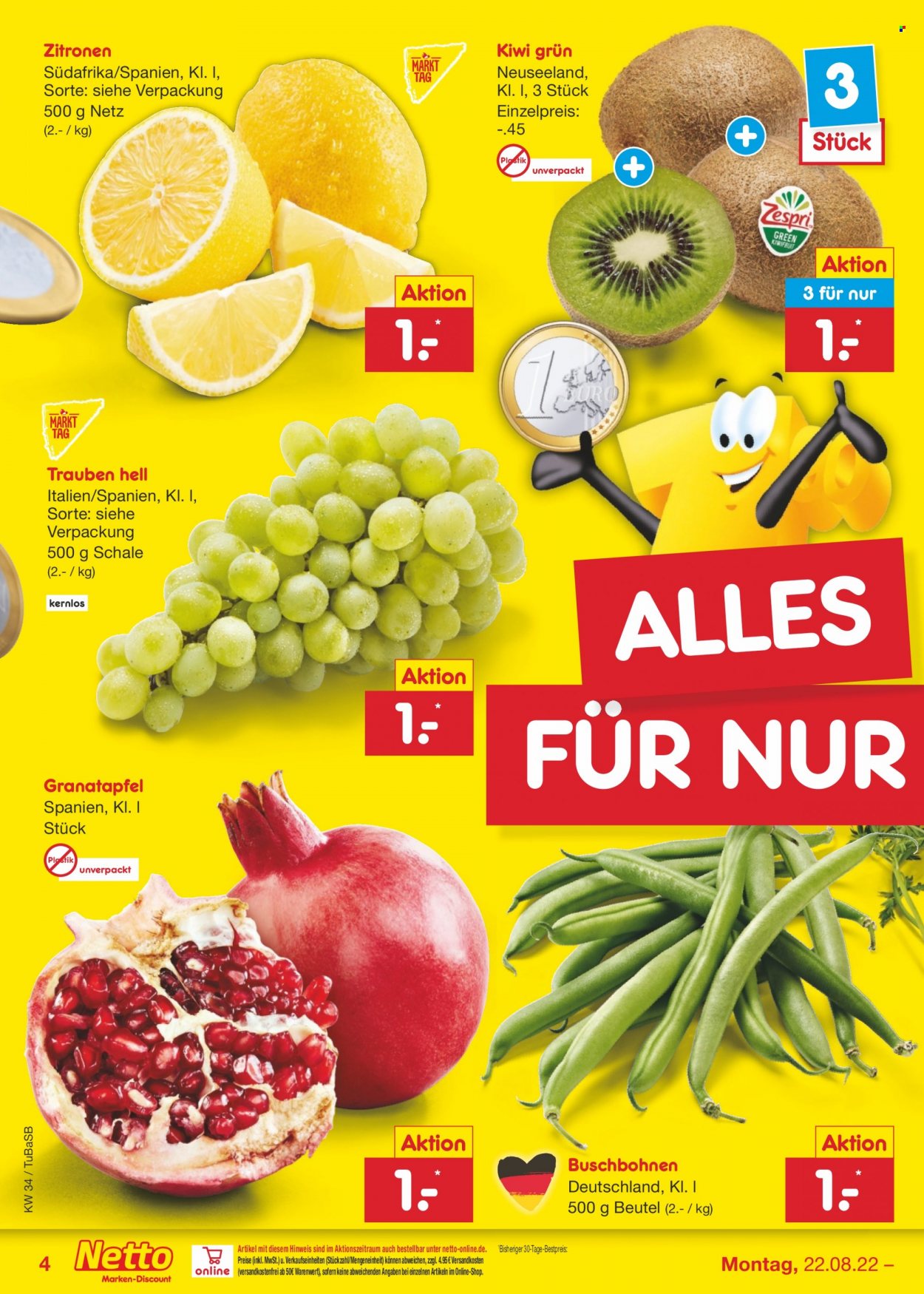 Netto Marken-Discount Prospekte  - 22.08.2022 - 27.08.2022. Seite 4