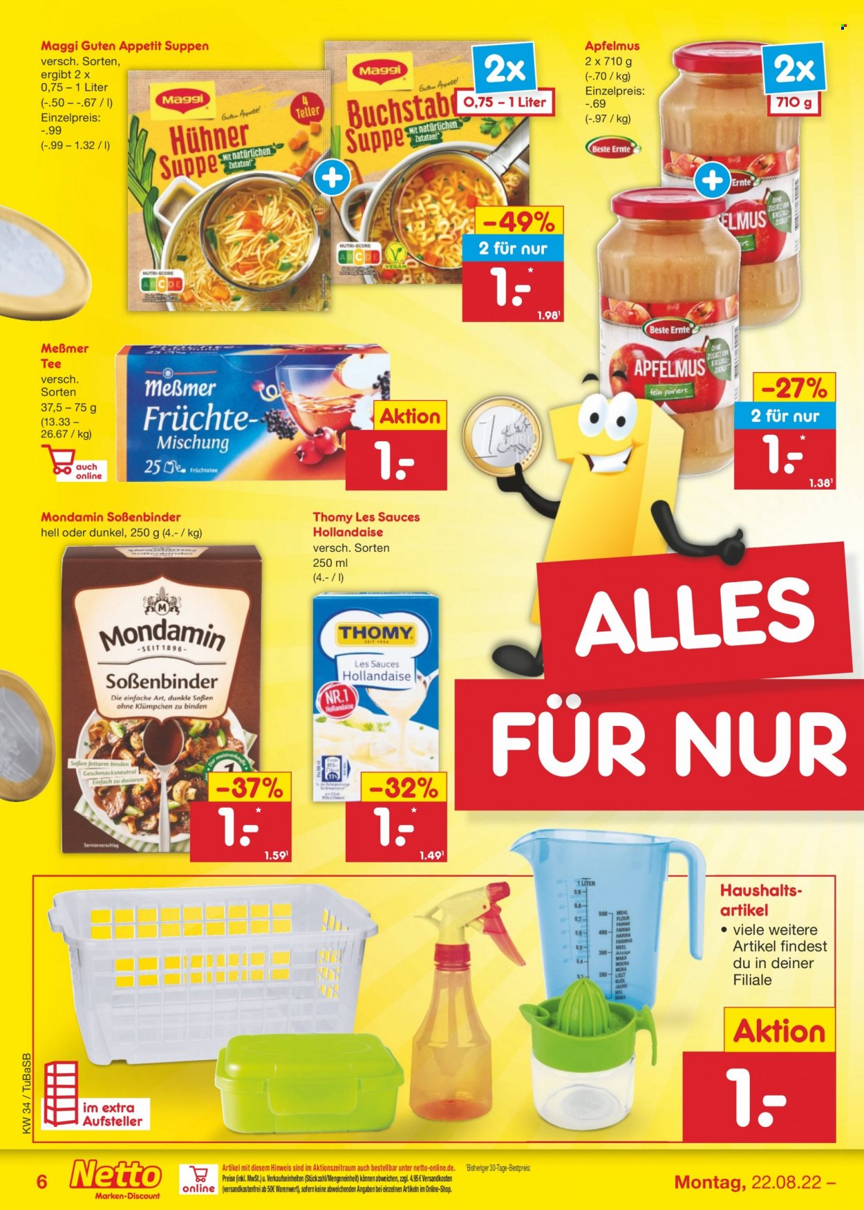 Netto Marken-Discount Prospekte  - 22.08.2022 - 27.08.2022. Seite 6