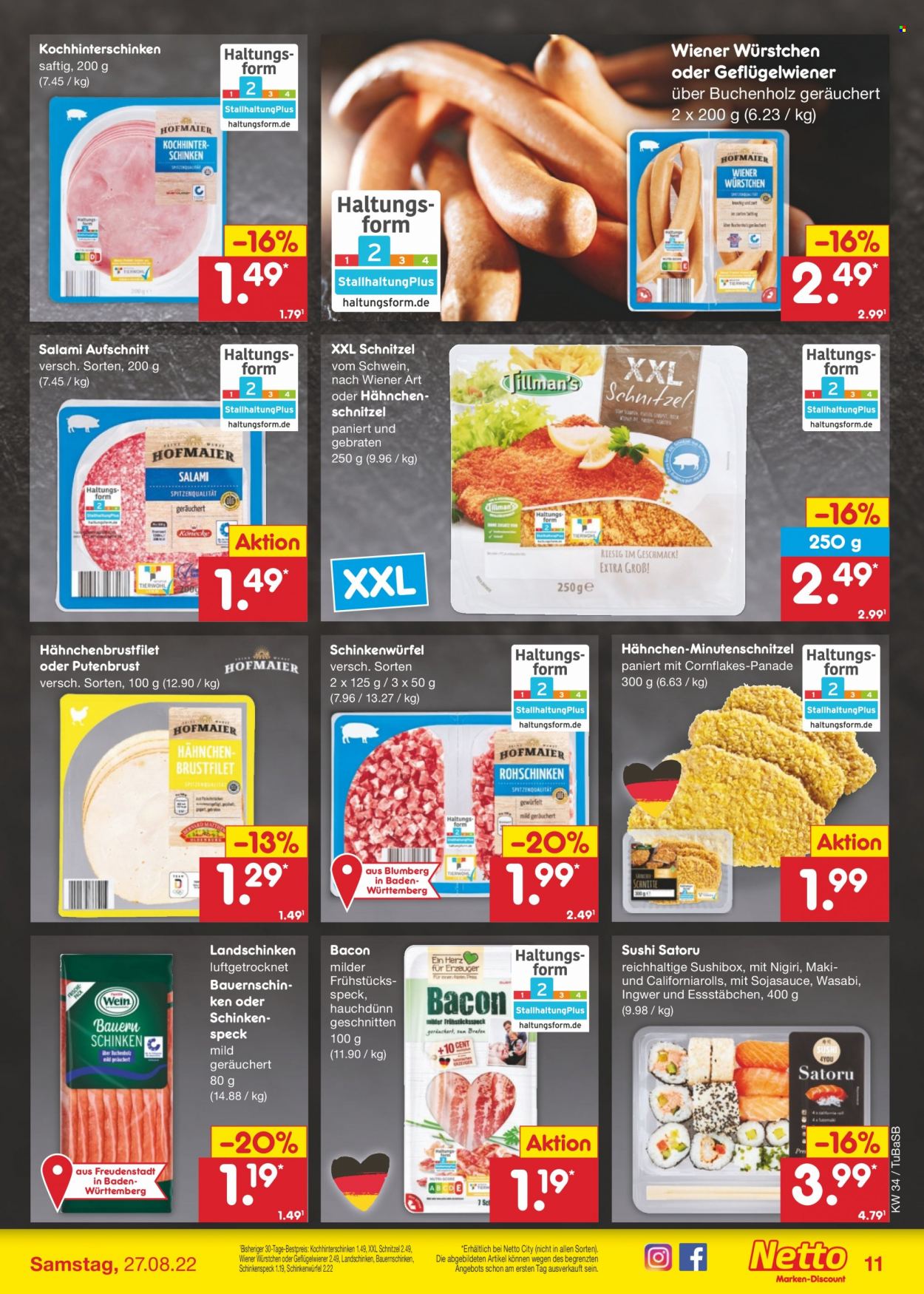 Netto Marken-Discount Prospekte  - 22.08.2022 - 27.08.2022. Seite 11