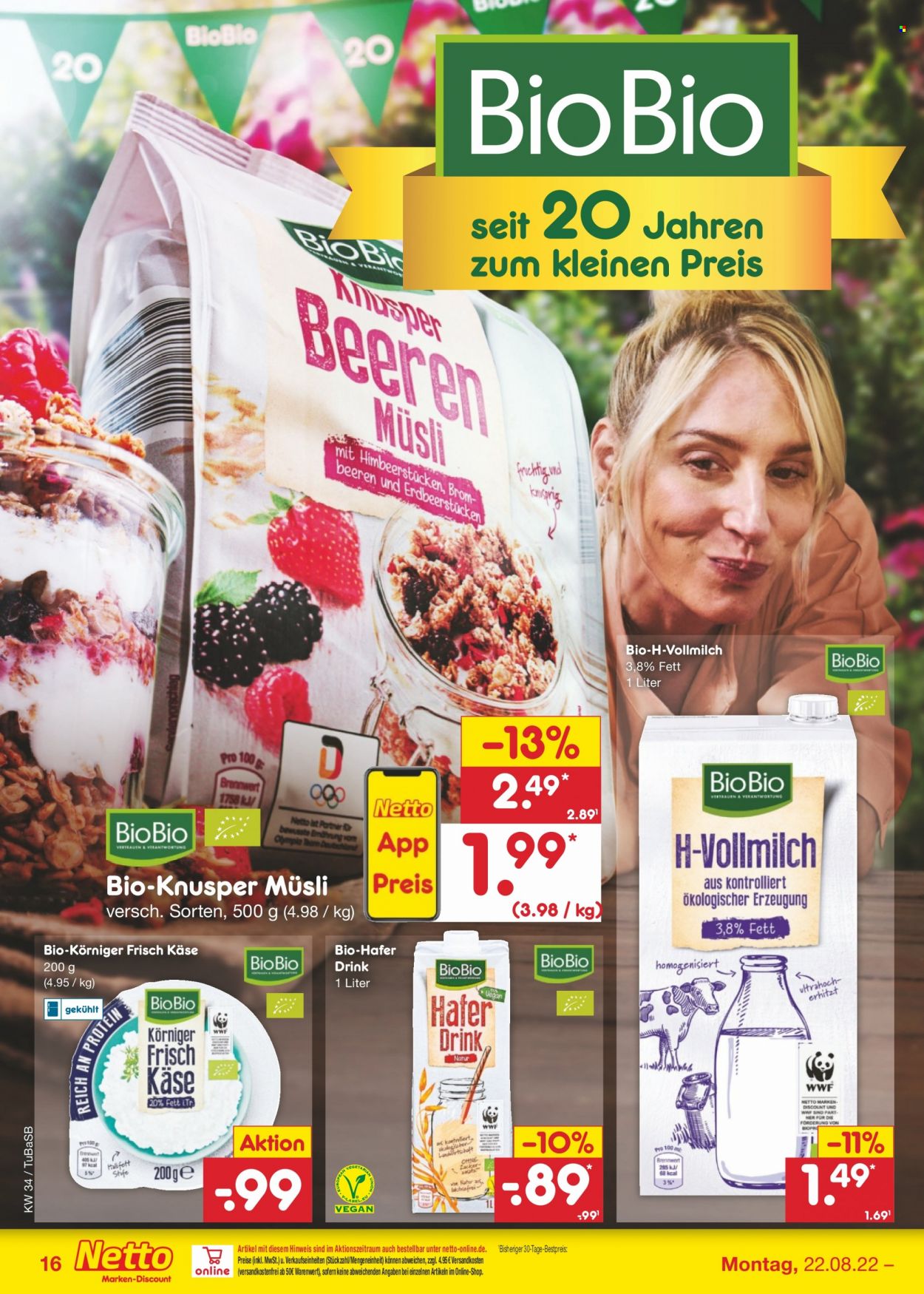 Netto Marken-Discount Prospekte  - 22.08.2022 - 27.08.2022. Seite 16