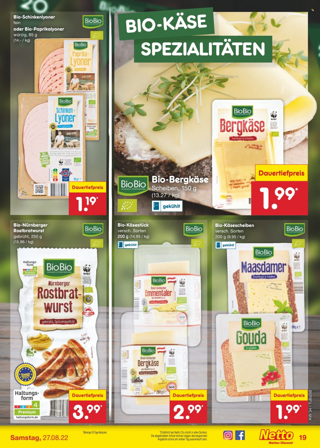 Netto Marken-Discount Prospekte  - 22.08.2022 - 27.08.2022. Seite 19