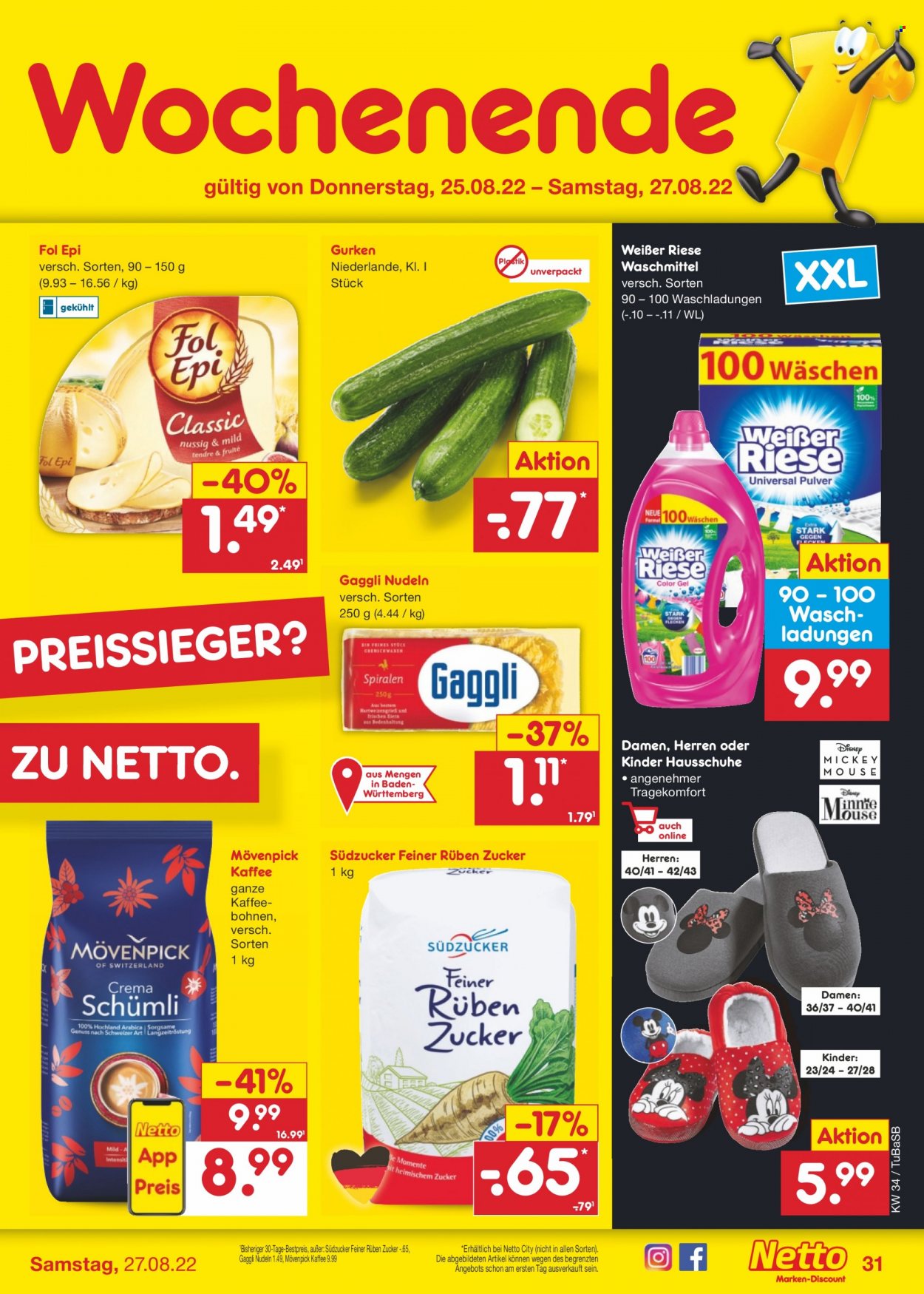 Netto Marken-Discount Prospekte  - 22.08.2022 - 27.08.2022. Seite 31