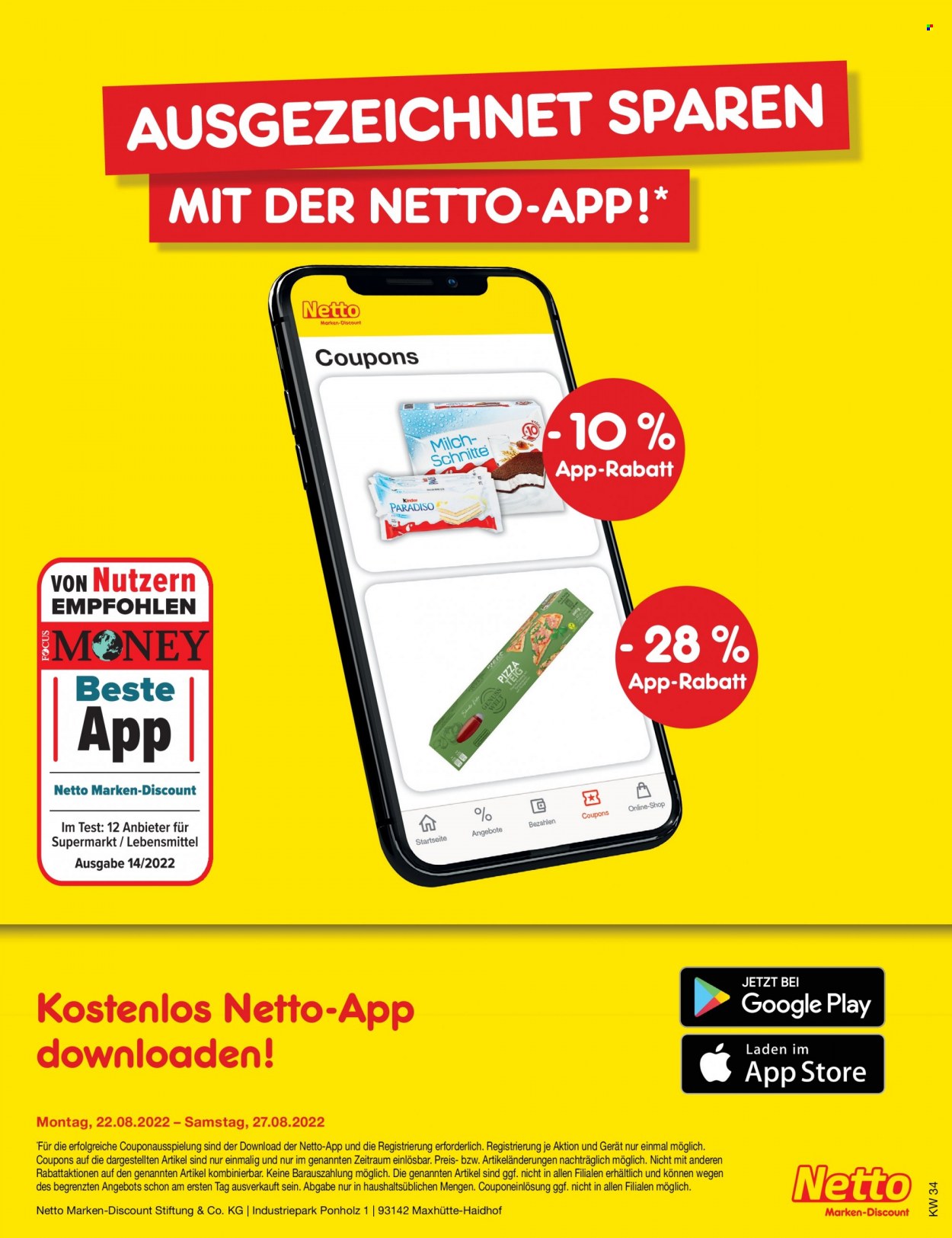 Netto Marken-Discount Prospekte  - 22.08.2022 - 27.08.2022. Seite 45