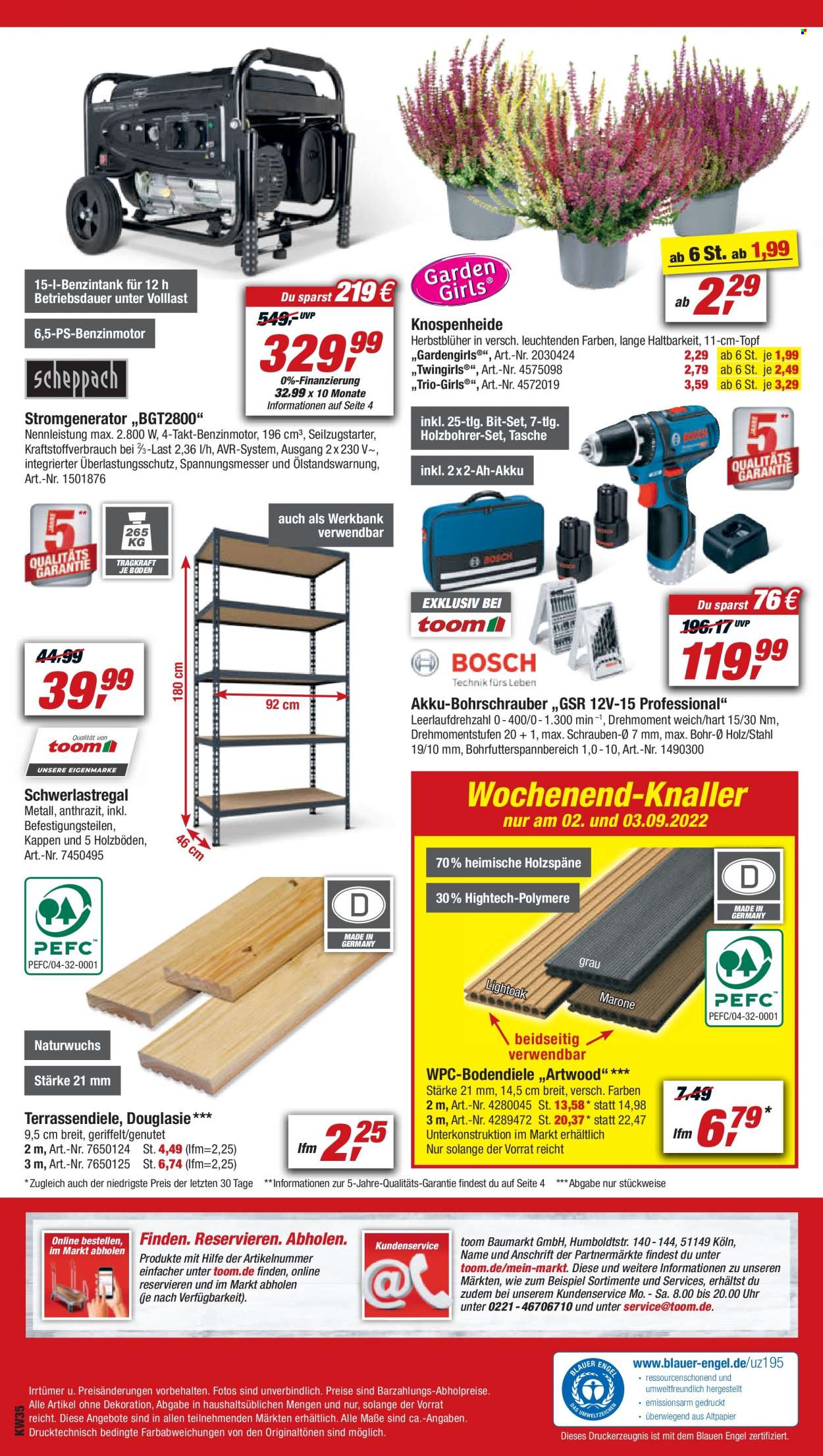 toom Baumarkt Prospekte  - 27.08.2022 - 2.09.2022. Seite 18