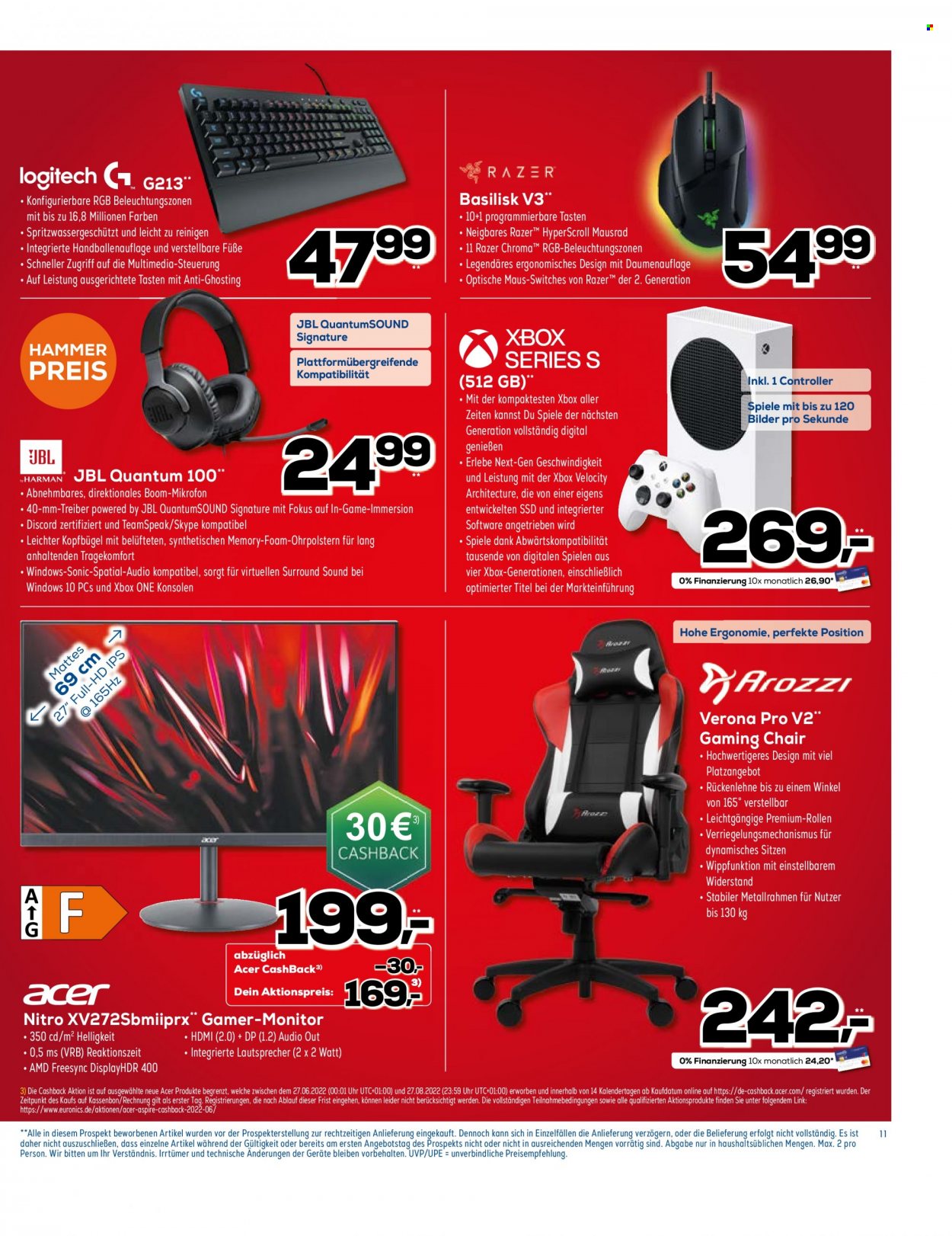 Euronics Prospekte  - 24.08.2022 - 30.08.2022. Seite 11