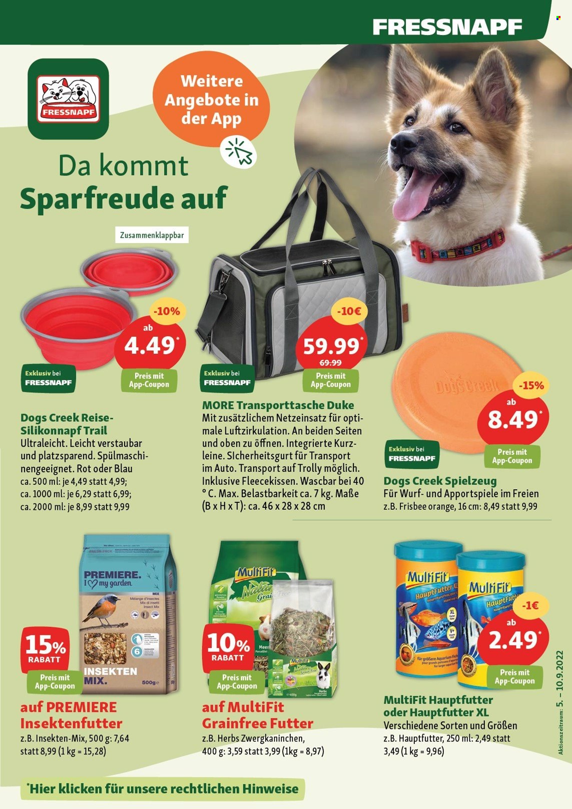 Fressnapf Prospekte  - 5.09.2022 - 10.09.2022. Seite 5