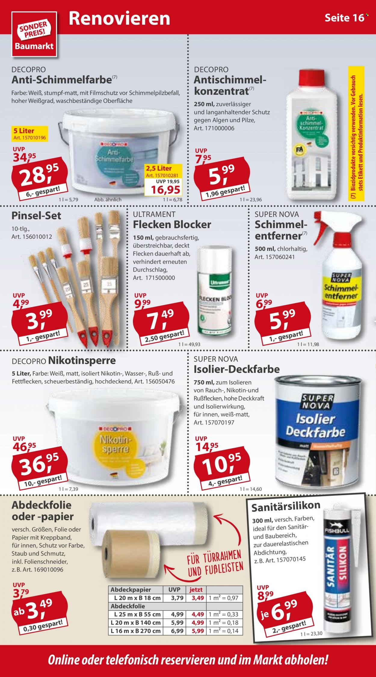Sonderpreis-Baumarkt Prospekte  - 3.09.2022 - 9.09.2022. Seite 16