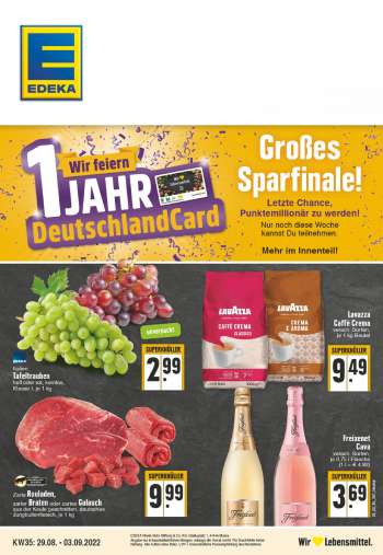 Prospekte Edeka - 29.08.2022 - 3.09.2022.
