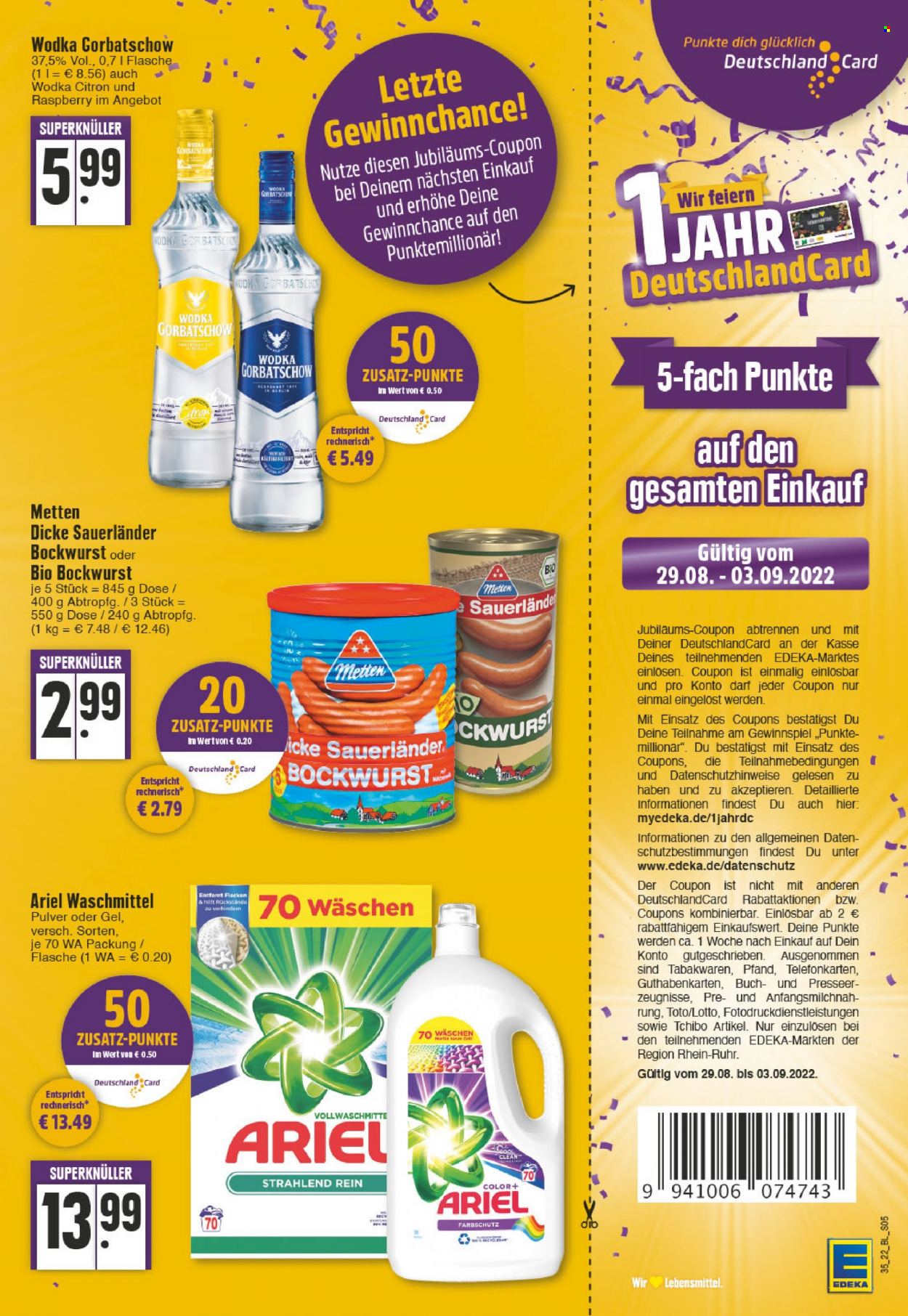 Edeka Prospekte  - 29.08.2022 - 3.09.2022. Seite 5