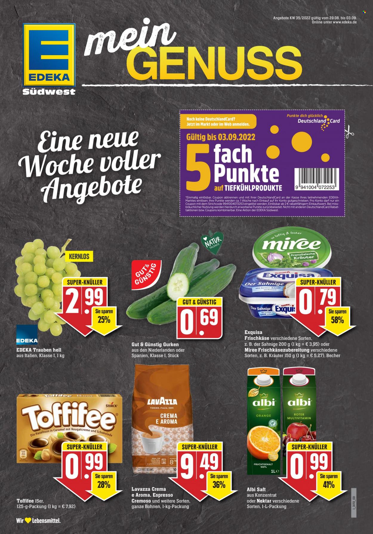 Edeka Prospekte  - 29.08.2022 - 3.09.2022. Seite 1