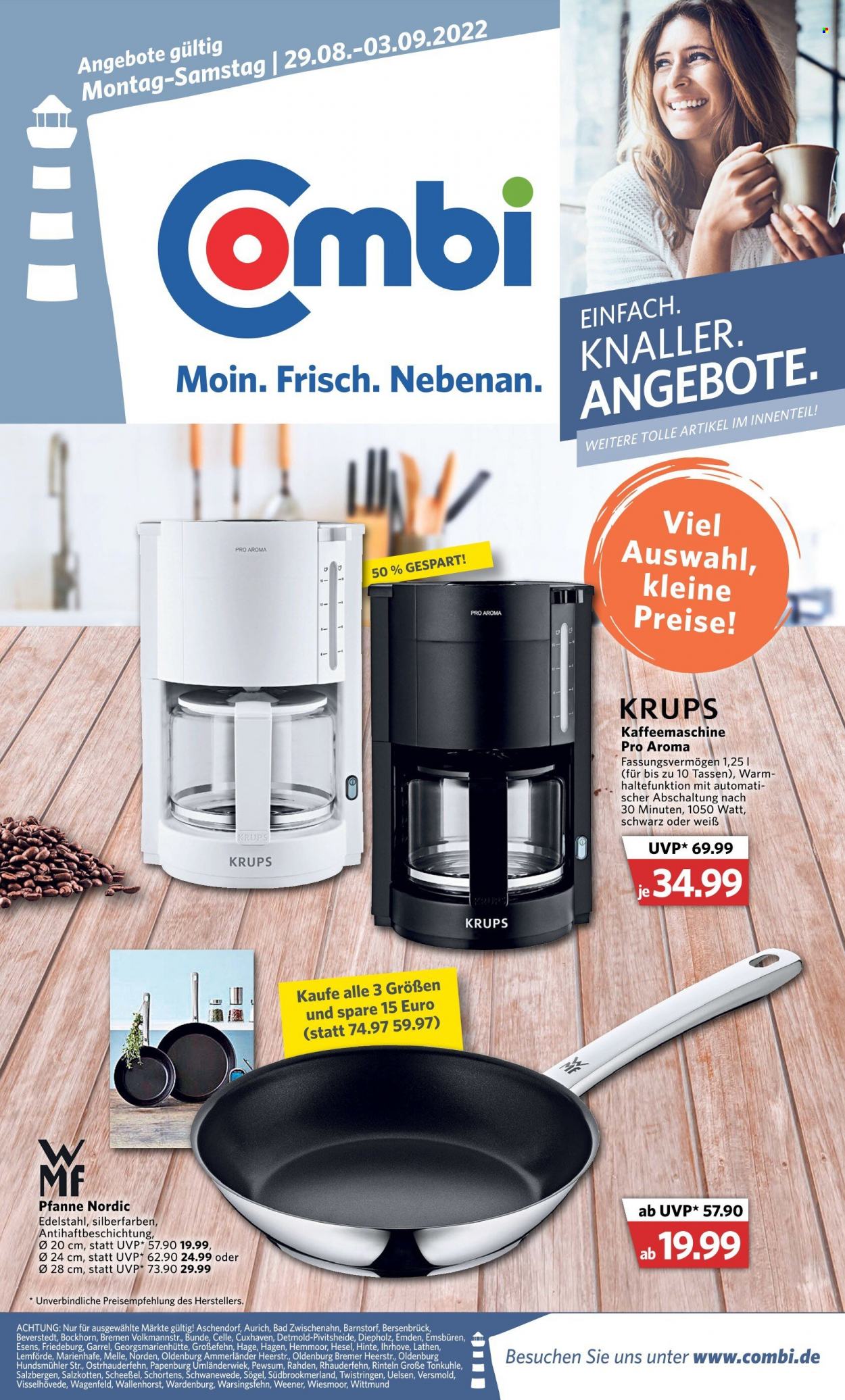 Combi Prospekte  - 29.08.2022 - 3.09.2022. Seite 1