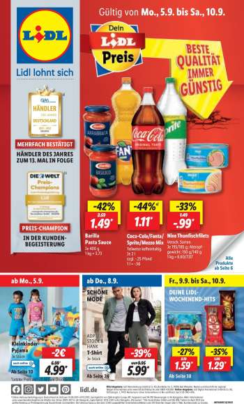Prospekte Lidl - 5.09.2022 - 10.09.2022.