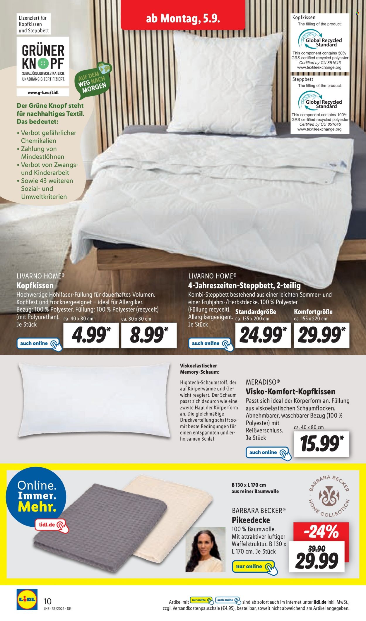 Lidl Prospekte  - 5.09.2022 - 10.09.2022. Seite 10