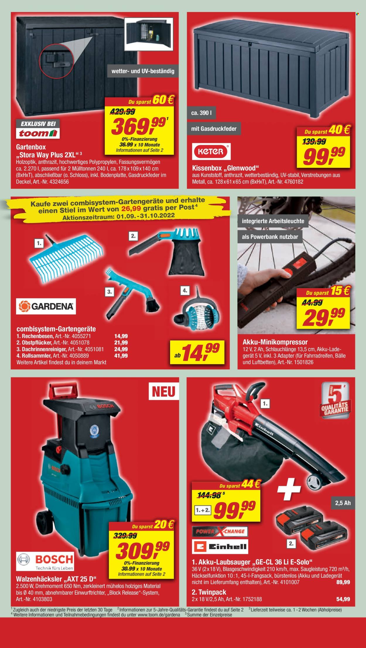 toom Baumarkt Prospekte  - 3.09.2022 - 9.09.2022. Seite 4