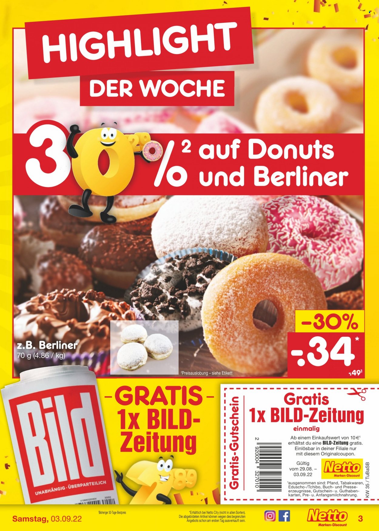 Netto Marken-Discount Prospekte  - 29.08.2022 - 3.09.2022. Seite 3