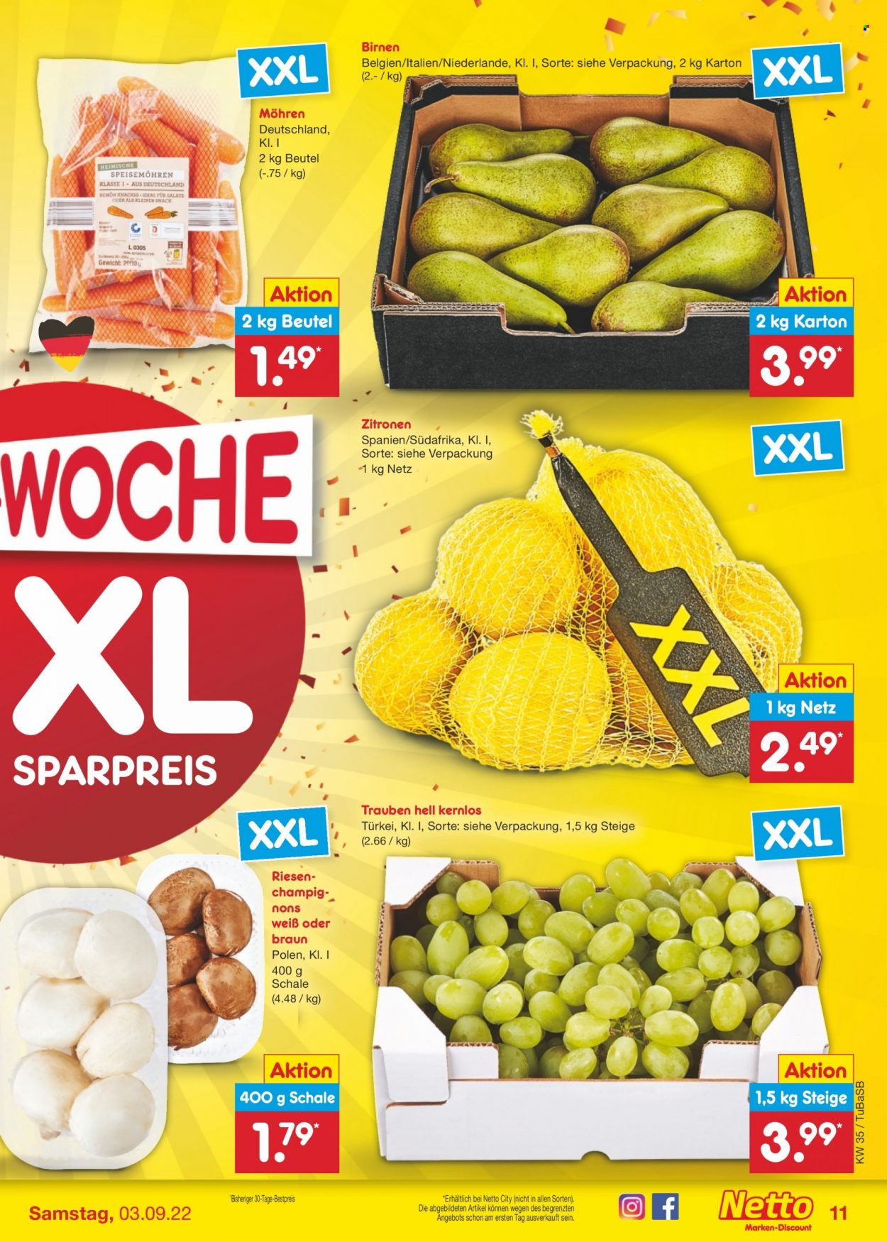 Netto Marken-Discount Prospekte  - 29.08.2022 - 3.09.2022. Seite 11