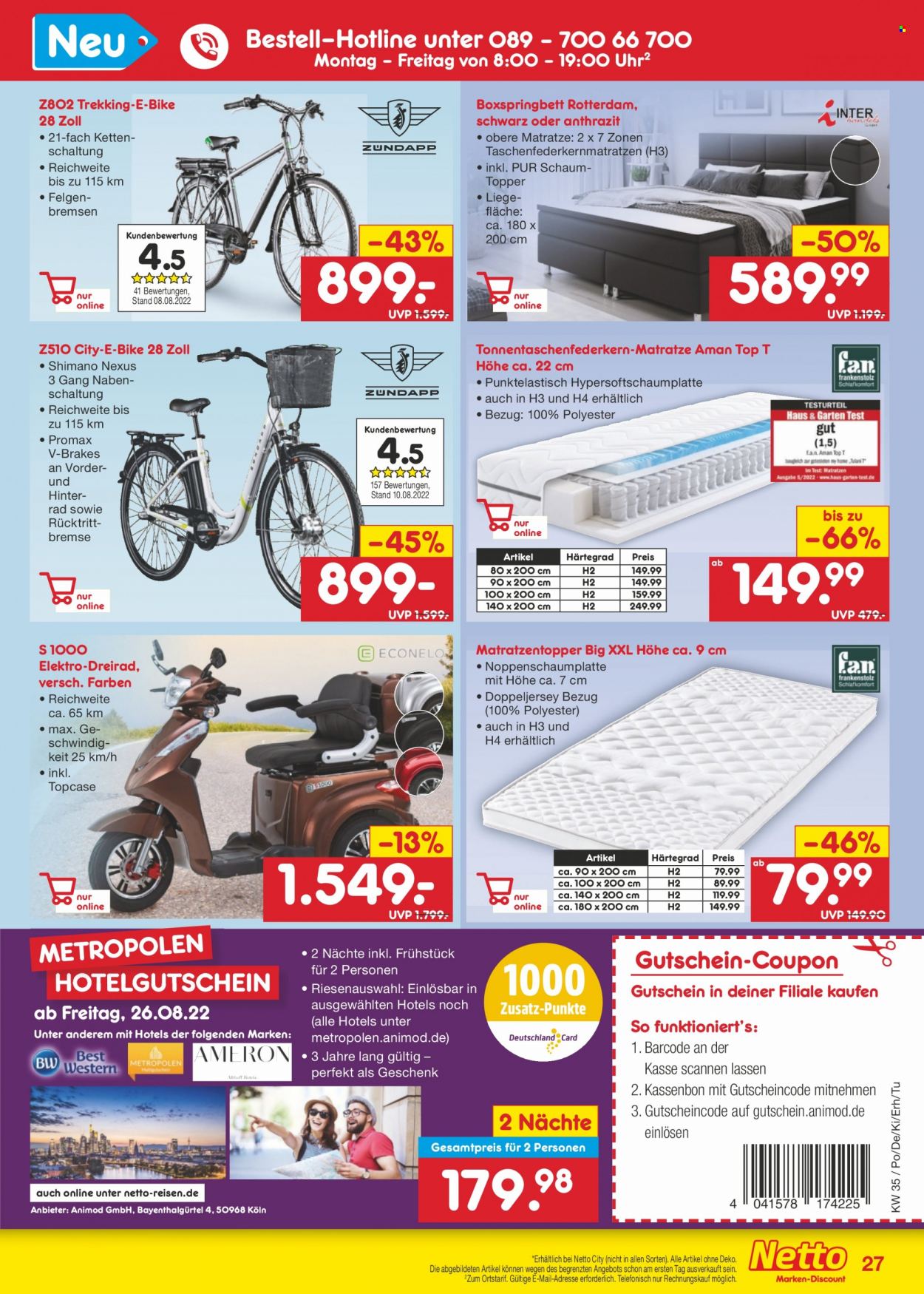 Netto Marken-Discount Prospekte  - 29.08.2022 - 3.09.2022. Seite 27