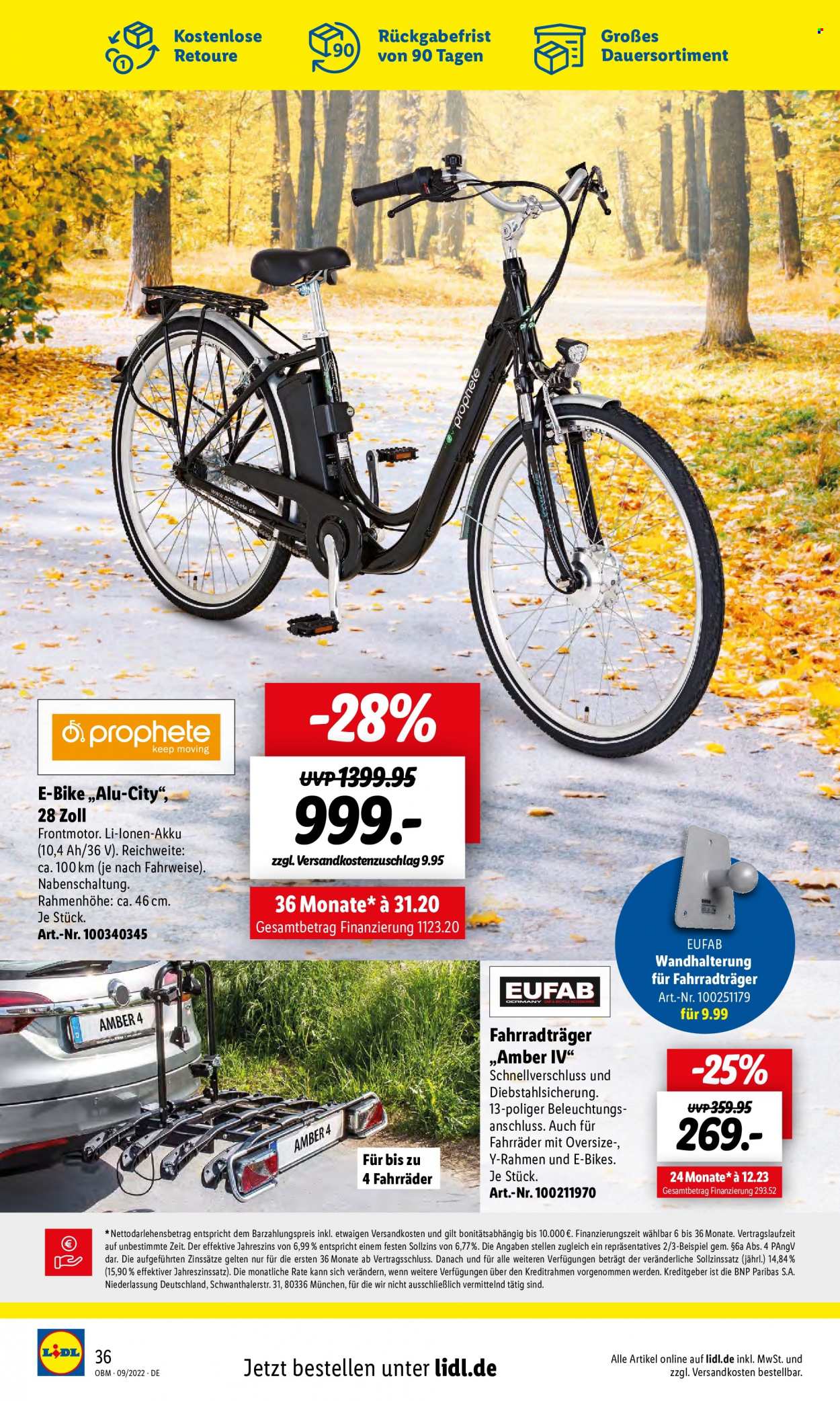 Lidl Prospekte  - 1.09.2022 - 30.09.2022. Seite 36