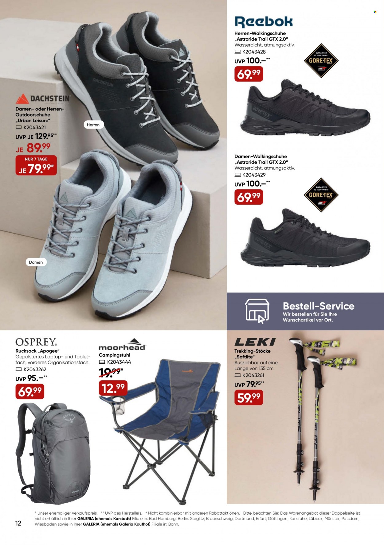 GALERIA Karstadt Kaufhof Prospekte  - 31.08.2022 - 6.09.2022. Seite 12