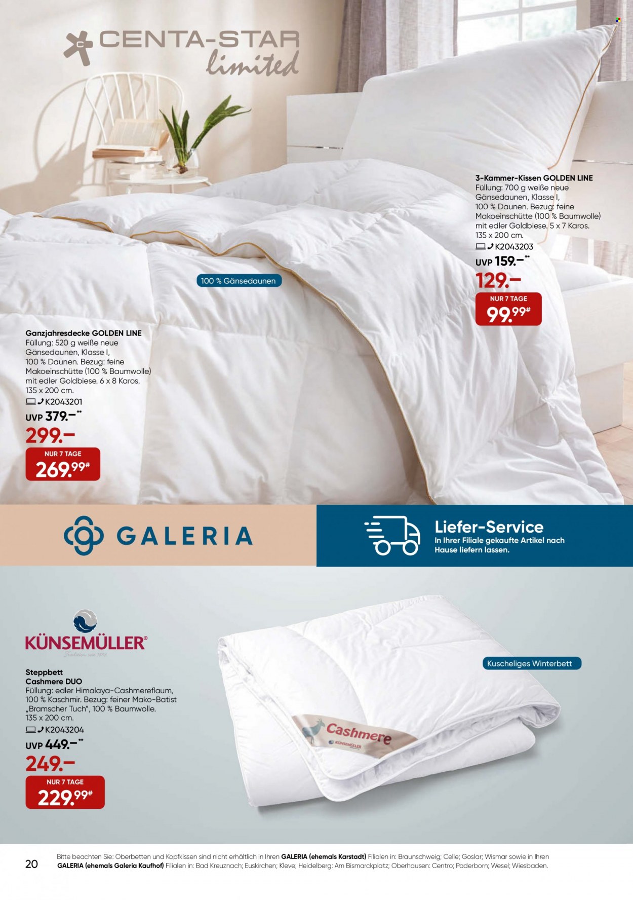 GALERIA Karstadt Kaufhof Prospekte  - 31.08.2022 - 6.09.2022. Seite 20