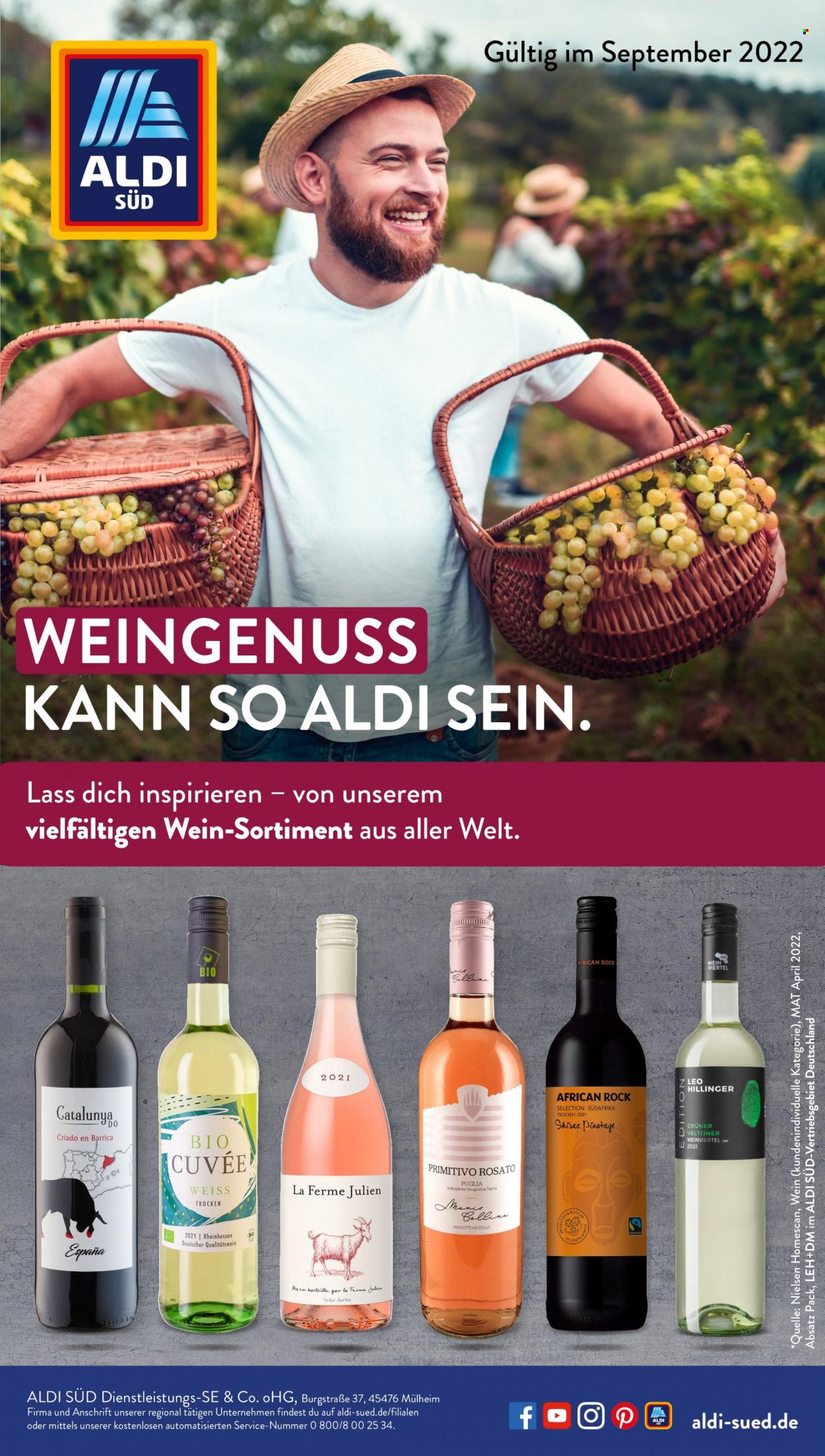 ALDI SÜD Prospekte  - 1.09.2022 - 30.09.2022. Seite 1