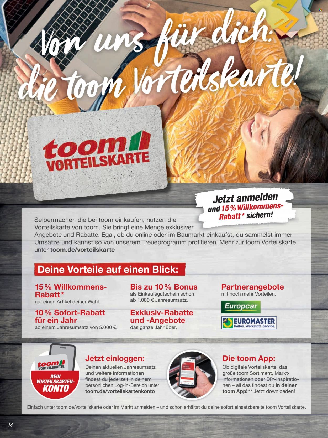 toom Baumarkt Prospekte  - 2.09.2022 - 31.03.2023. Seite 14