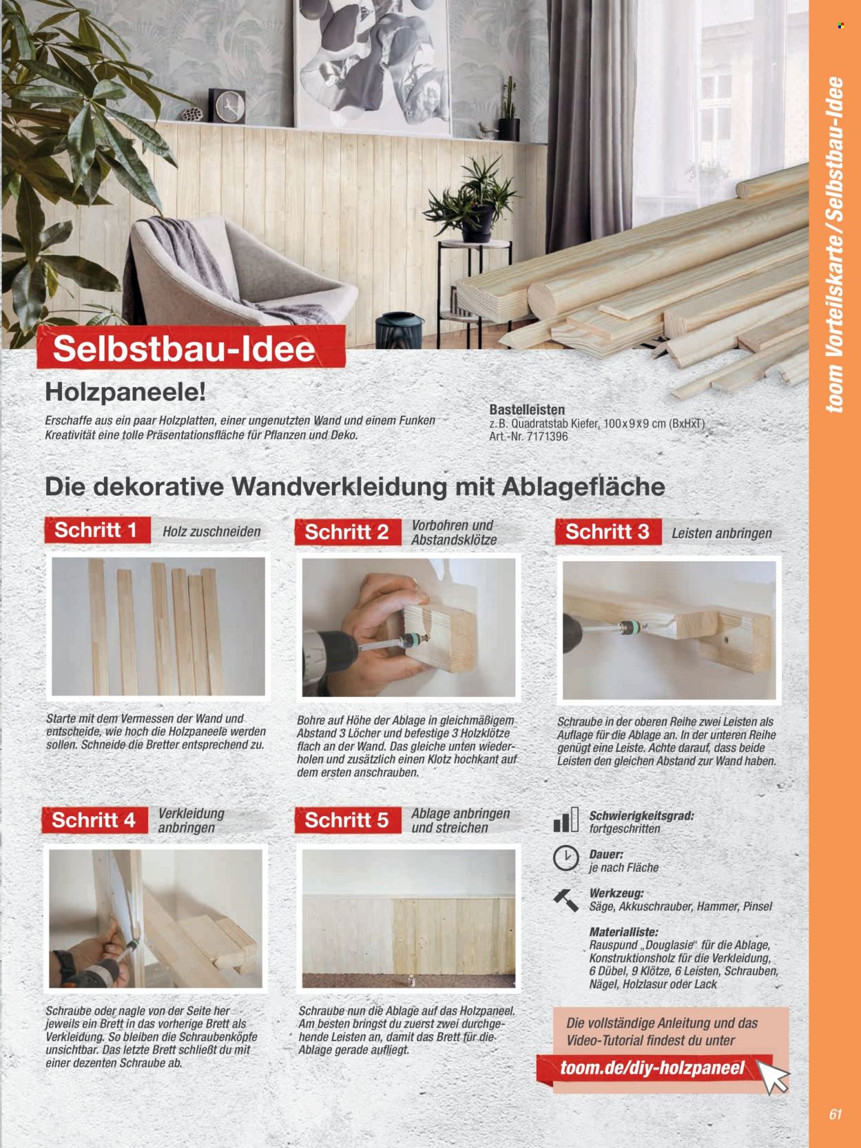 toom Baumarkt Prospekte  - 2.09.2022 - 31.03.2023. Seite 61