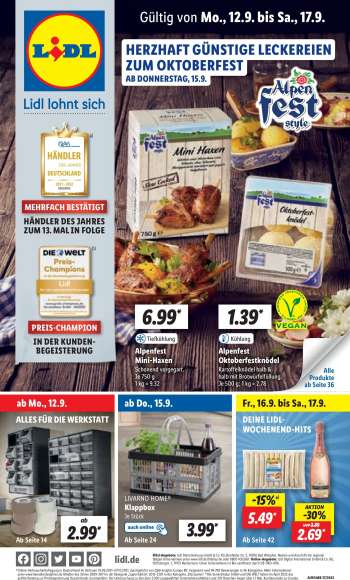 Prospekte Lidl - 12.09.2022 - 17.09.2022.