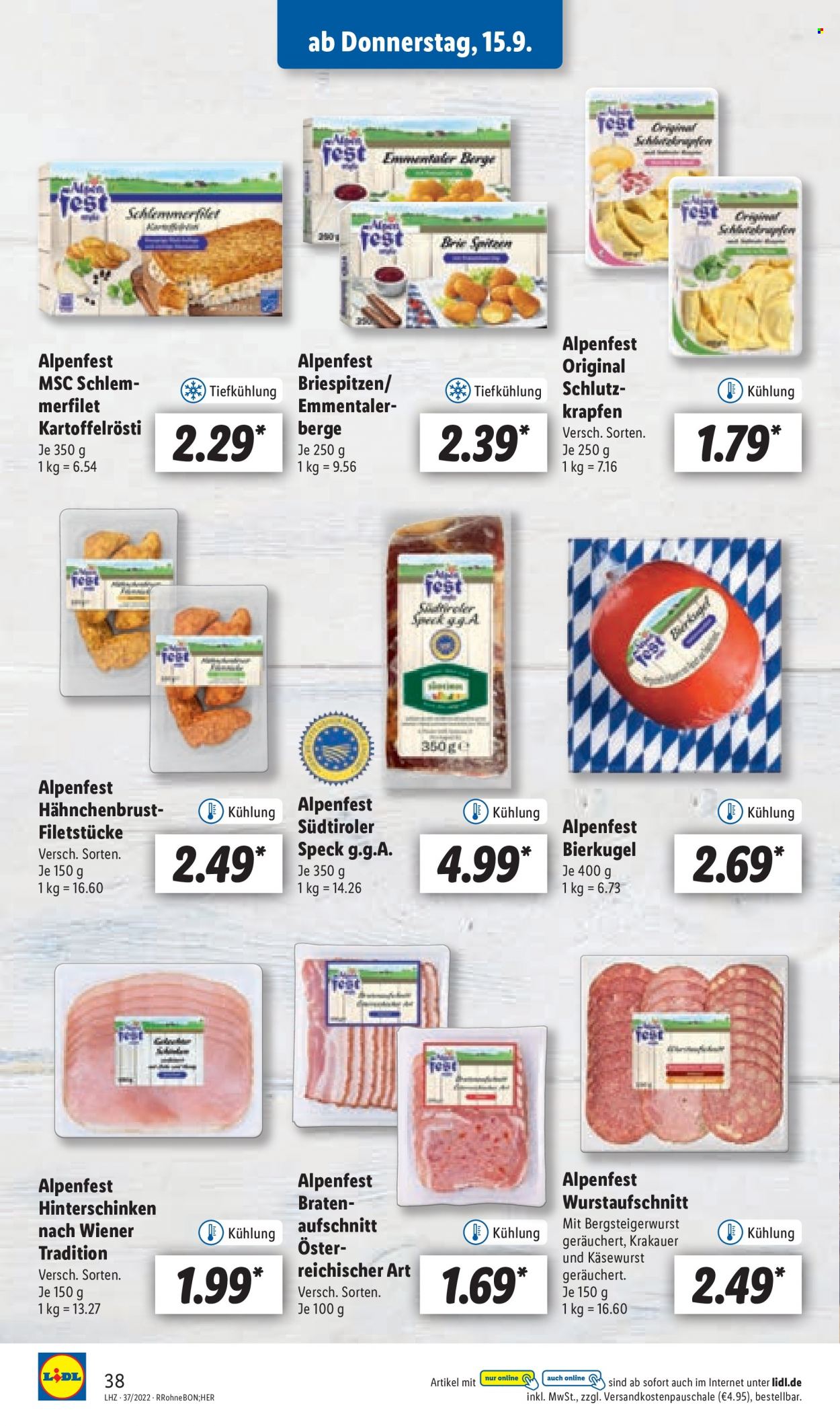 Lidl Prospekte  - 12.09.2022 - 17.09.2022. Seite 38