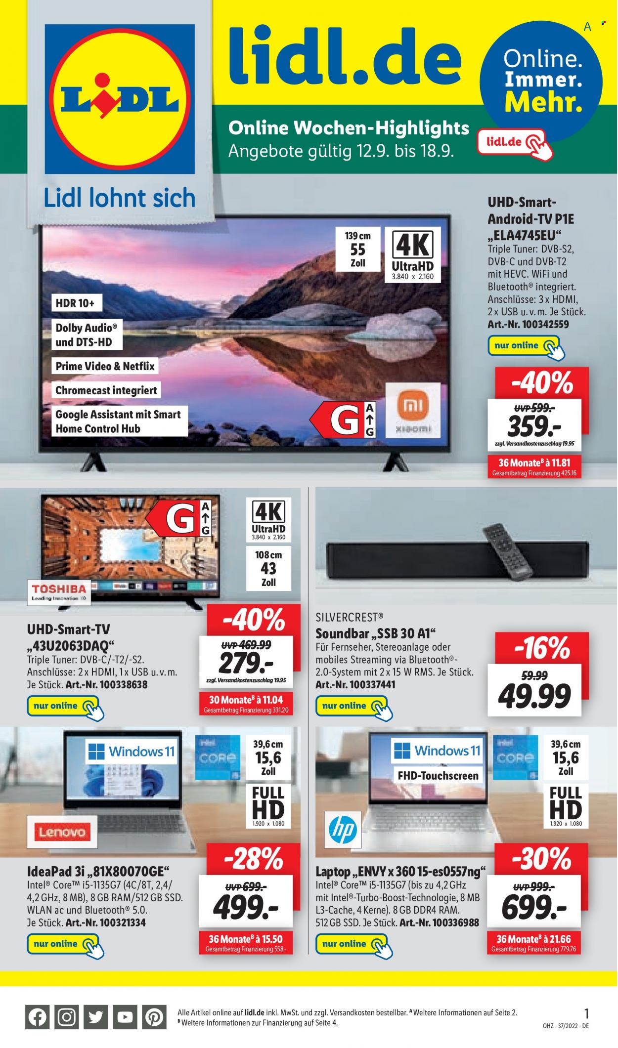 Lidl Prospekte  - 12.09.2022 - 17.09.2022. Seite 45