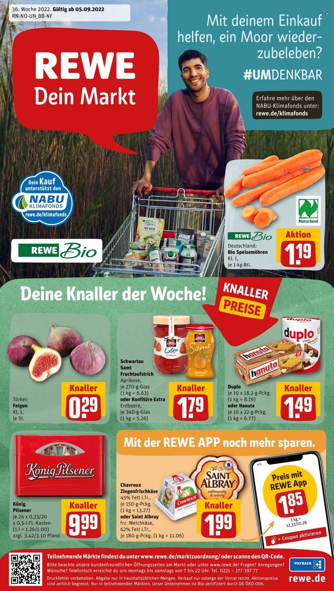 Leták REWE - 5.9.2022 - 10.9.2022. Strana 1