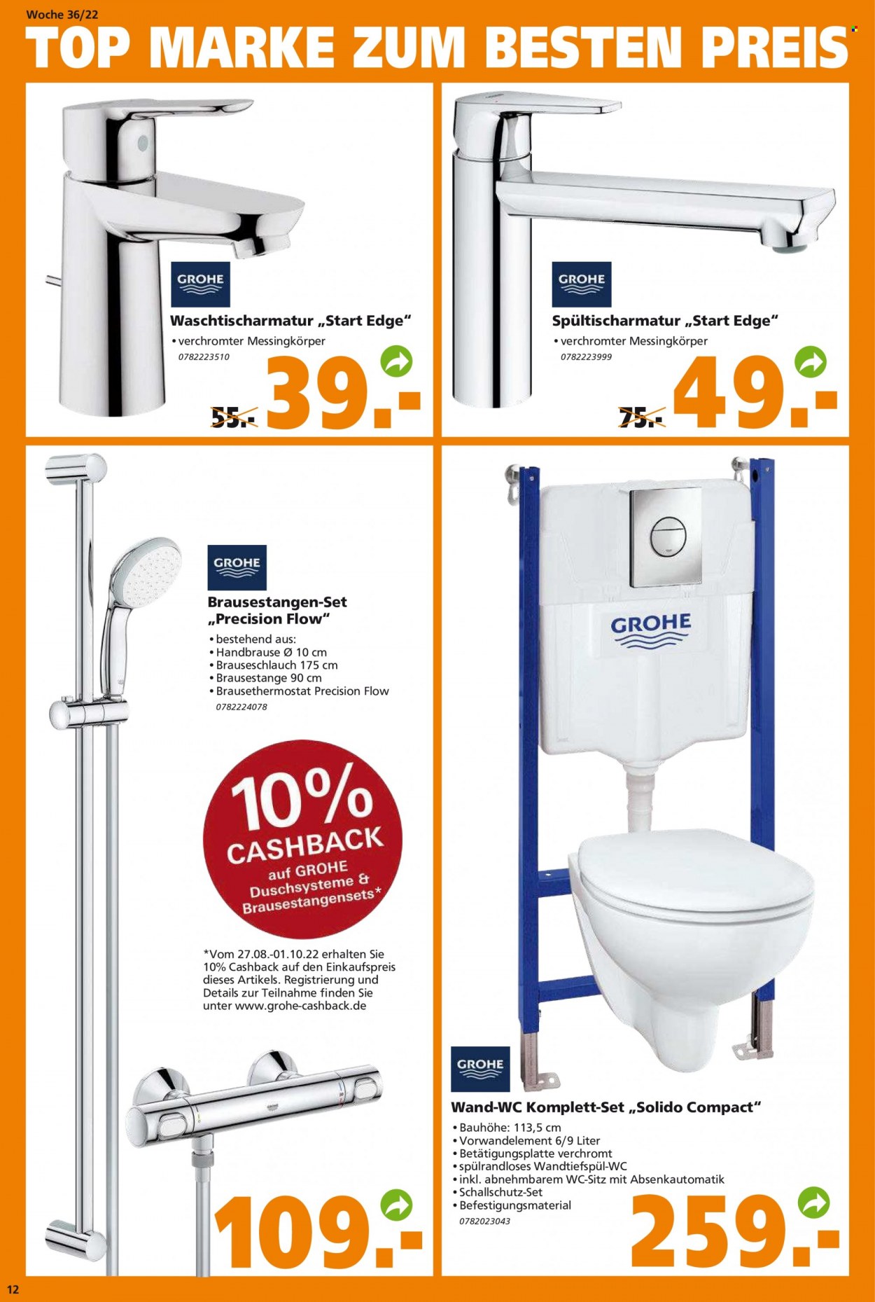 Globus Baumarkt Prospekte  - 5.09.2022 - 10.09.2022. Seite 12