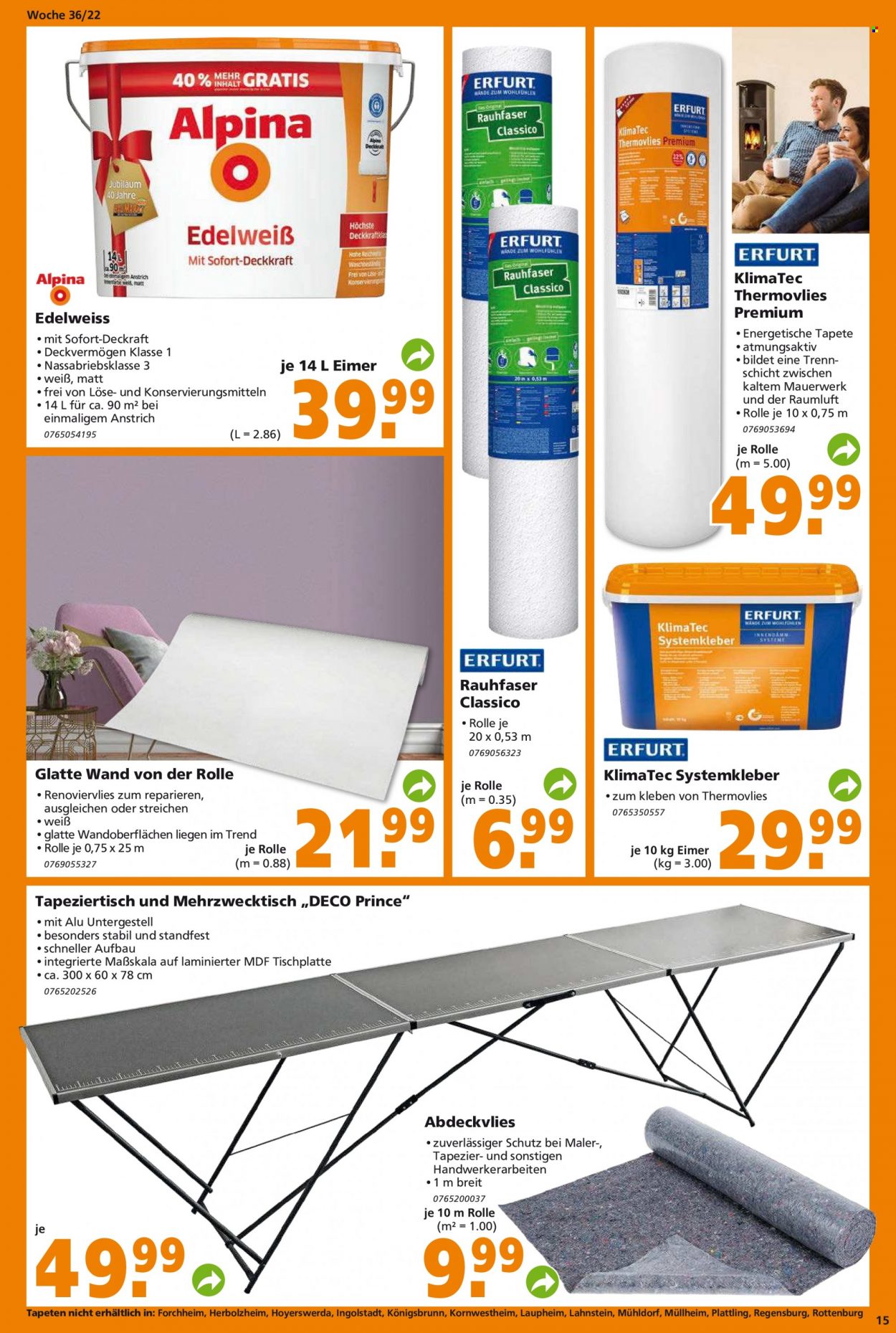 Globus Baumarkt Prospekte  - 5.09.2022 - 10.09.2022. Seite 15
