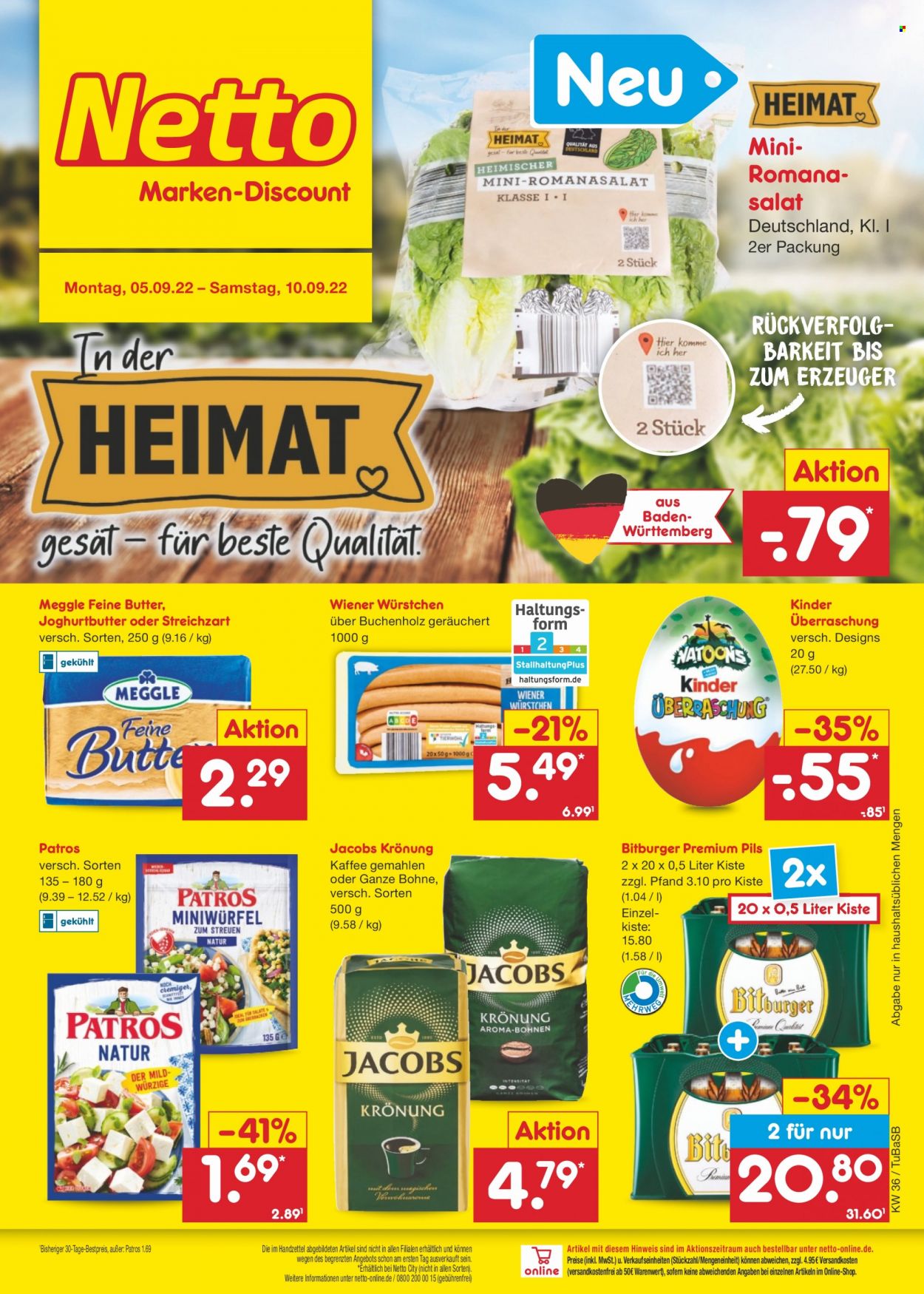 Netto Marken-Discount Prospekte  - 5.09.2022 - 10.09.2022. Seite 1