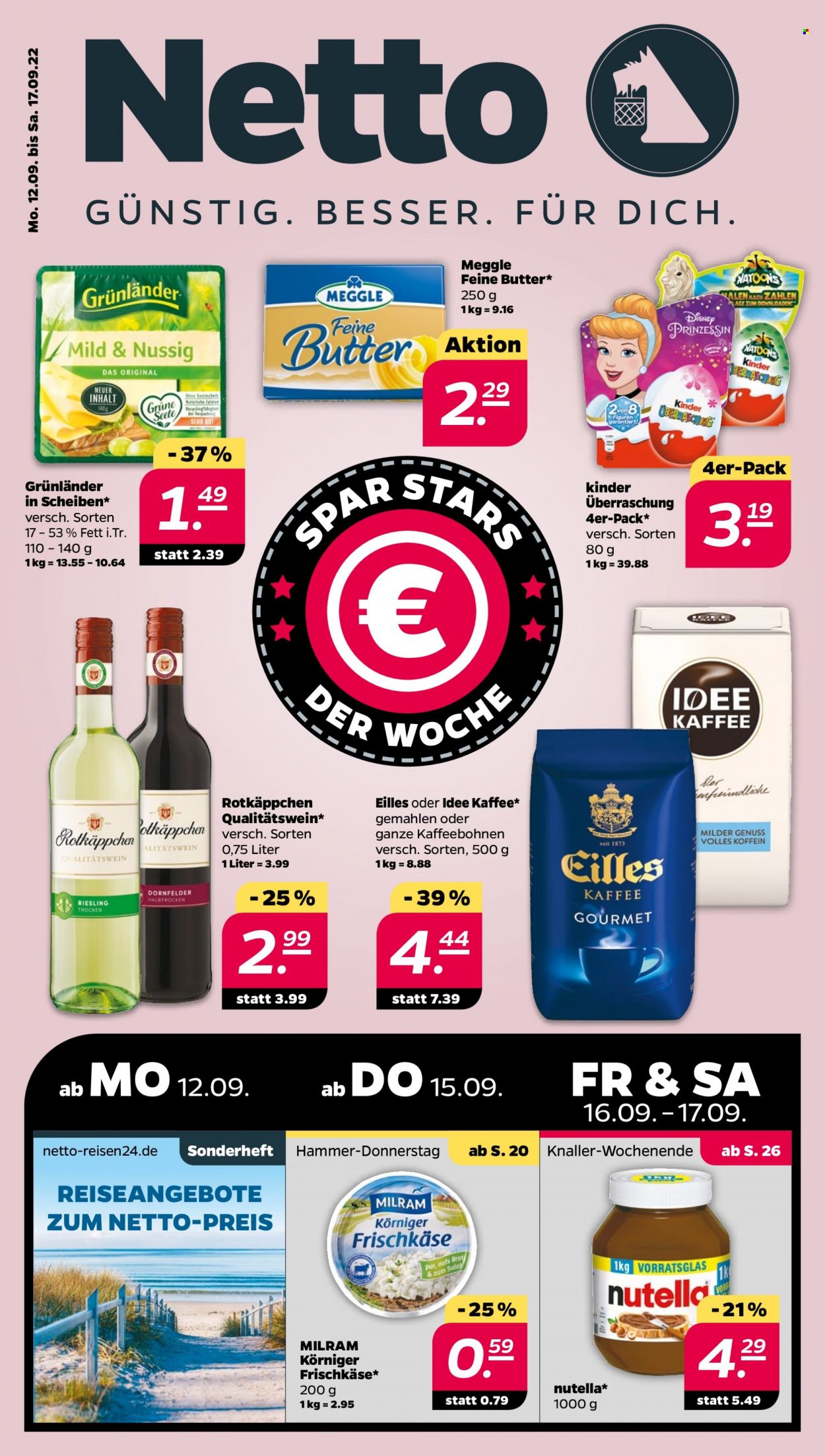 Netto Prospekte  - 12.09.2022 - 17.09.2022. Seite 1