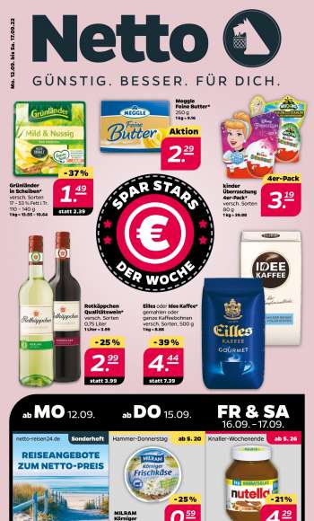 Prospekte Netto - 12.09.2022 - 17.09.2022.