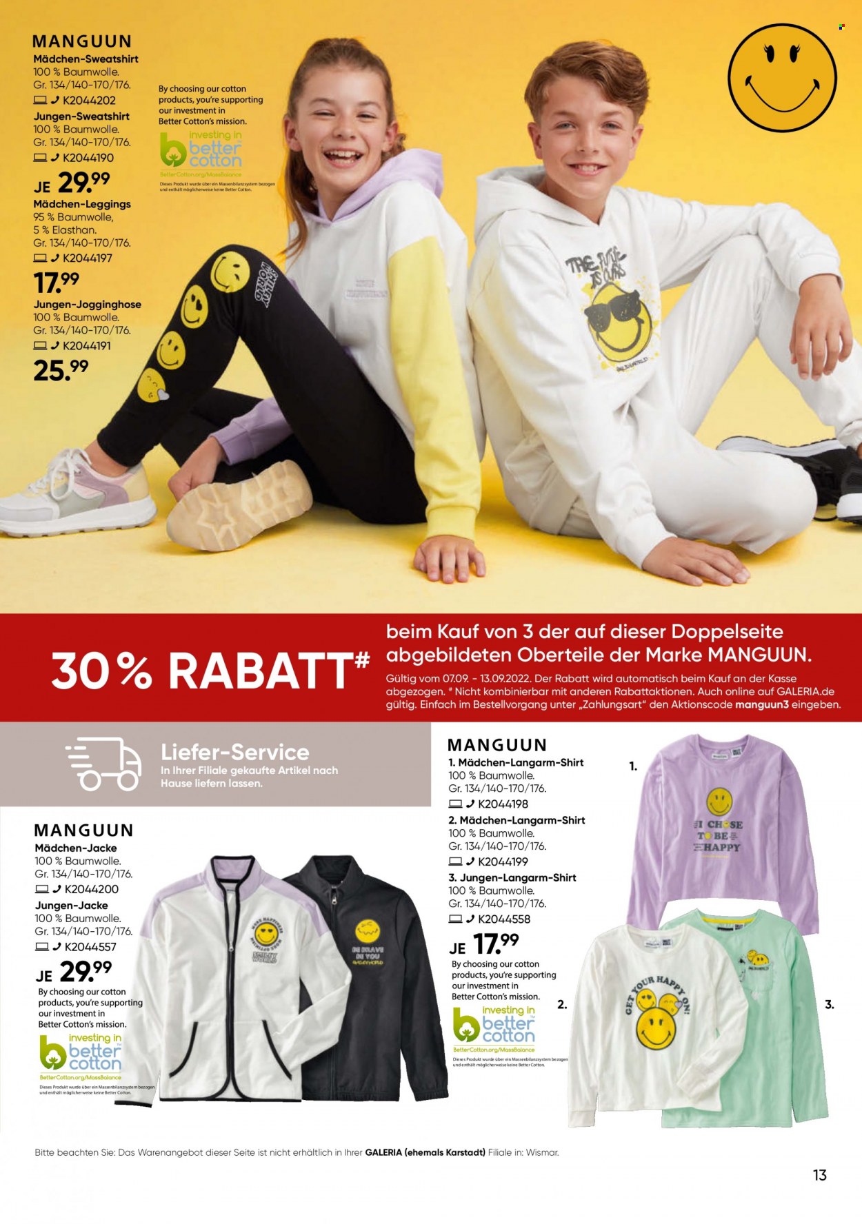 GALERIA Karstadt Kaufhof Prospekte  - 7.09.2022 - 13.09.2022. Seite 13