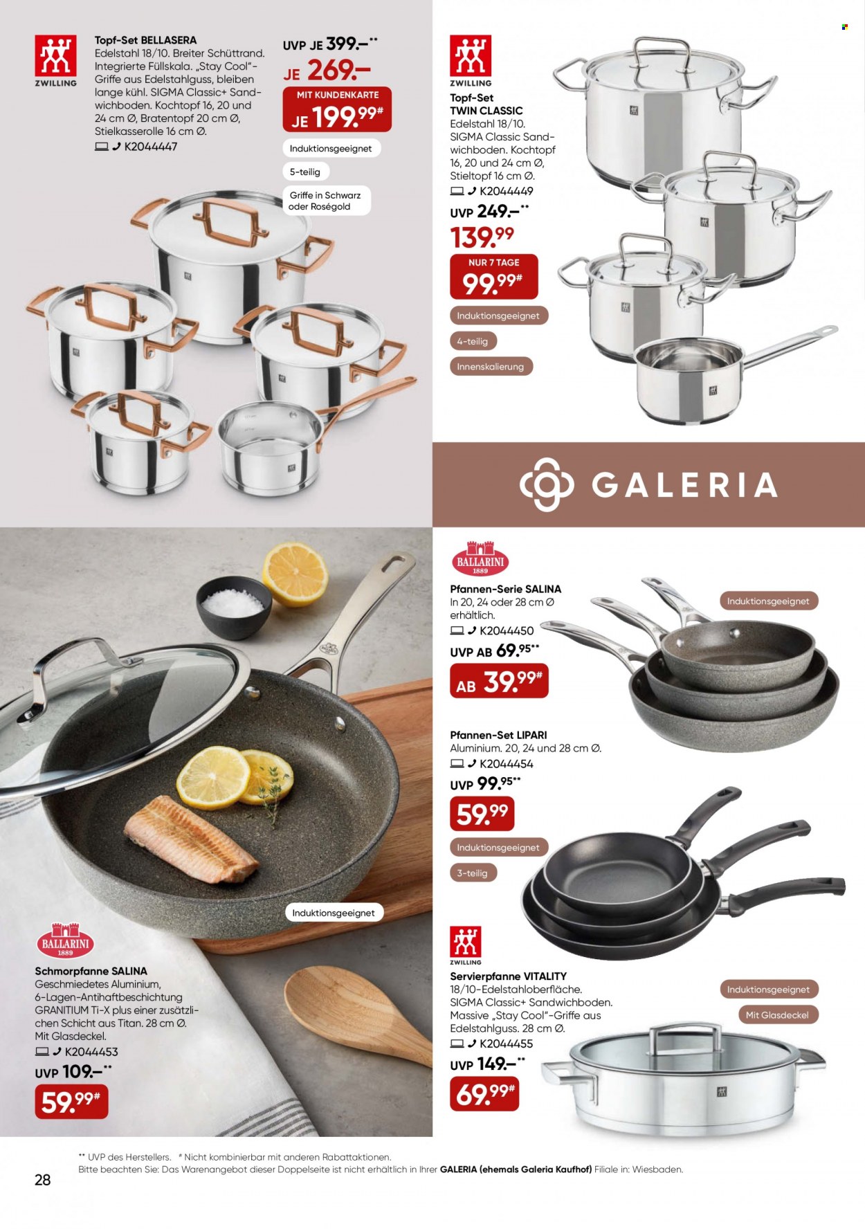 GALERIA Karstadt Kaufhof Prospekte  - 7.09.2022 - 13.09.2022. Seite 28