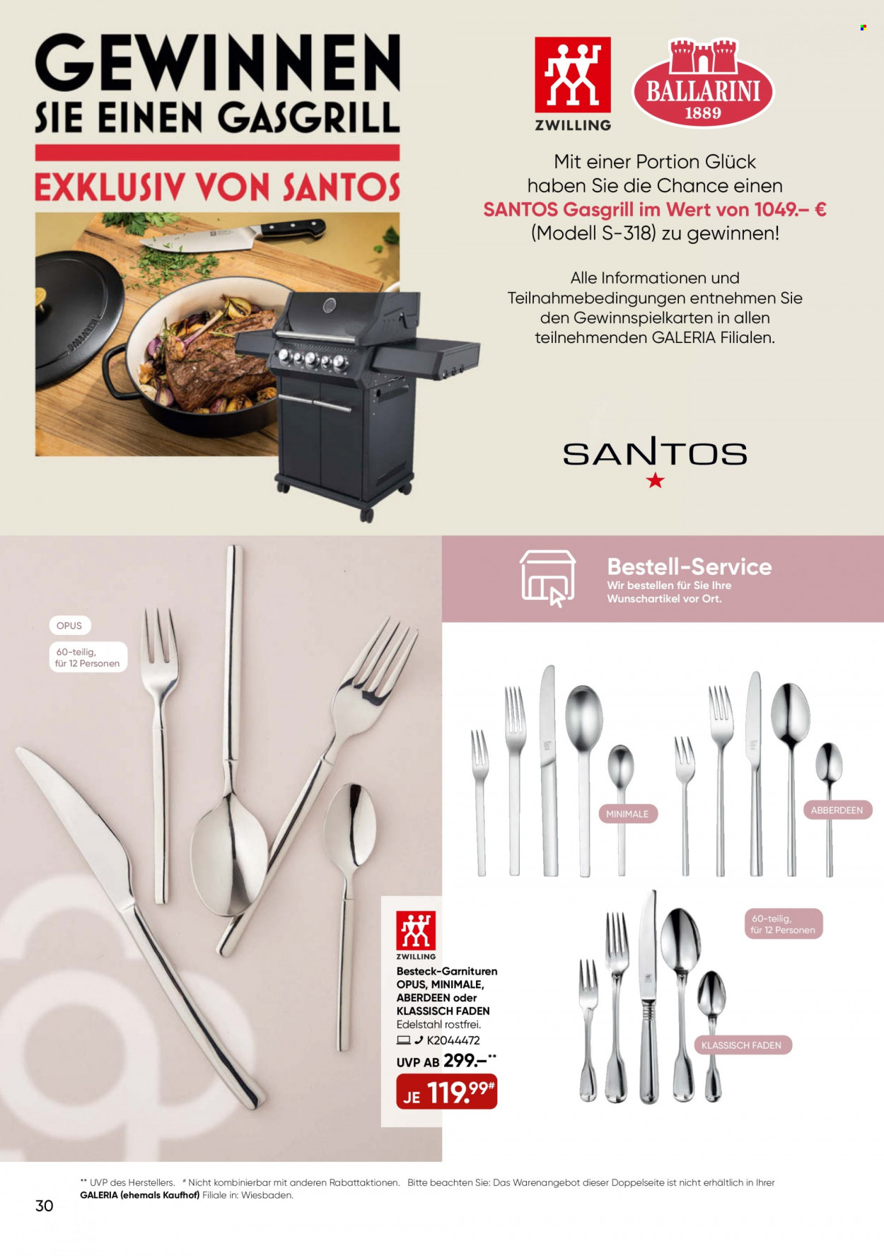 GALERIA Karstadt Kaufhof Prospekte  - 7.09.2022 - 13.09.2022. Seite 30