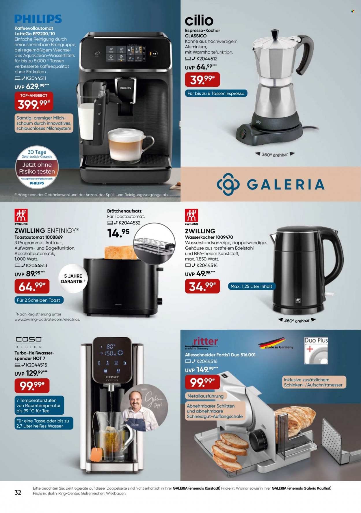 GALERIA Karstadt Kaufhof Prospekte  - 7.09.2022 - 13.09.2022. Seite 32