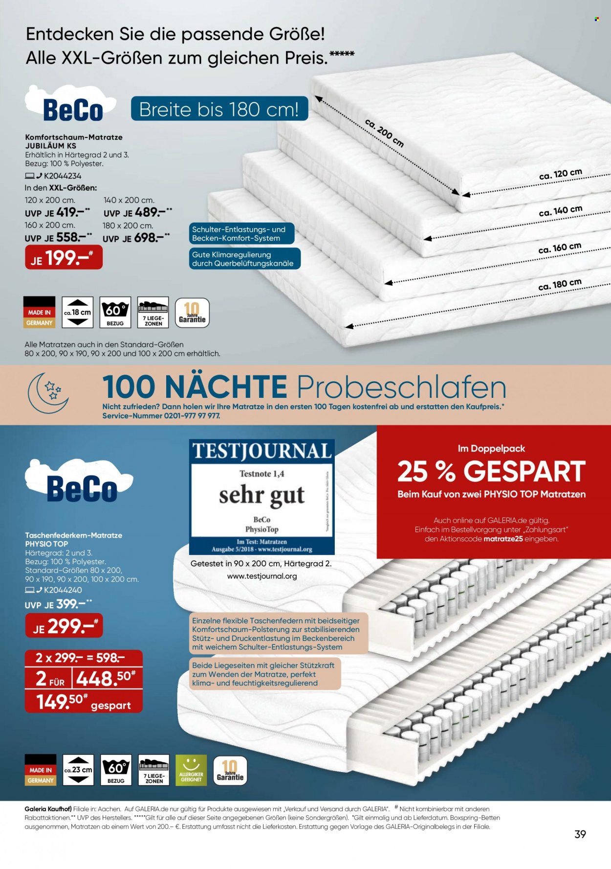GALERIA Karstadt Kaufhof Prospekte  - 7.09.2022 - 13.09.2022. Seite 39