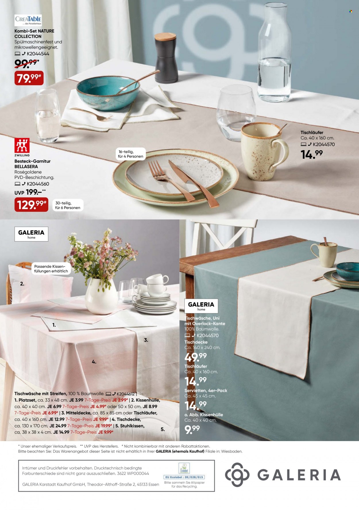 GALERIA Karstadt Kaufhof Prospekte  - 7.09.2022 - 13.09.2022. Seite 44