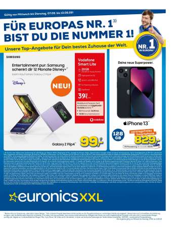 Prospekte Euronics - 7.09.2022 - 13.09.2022.