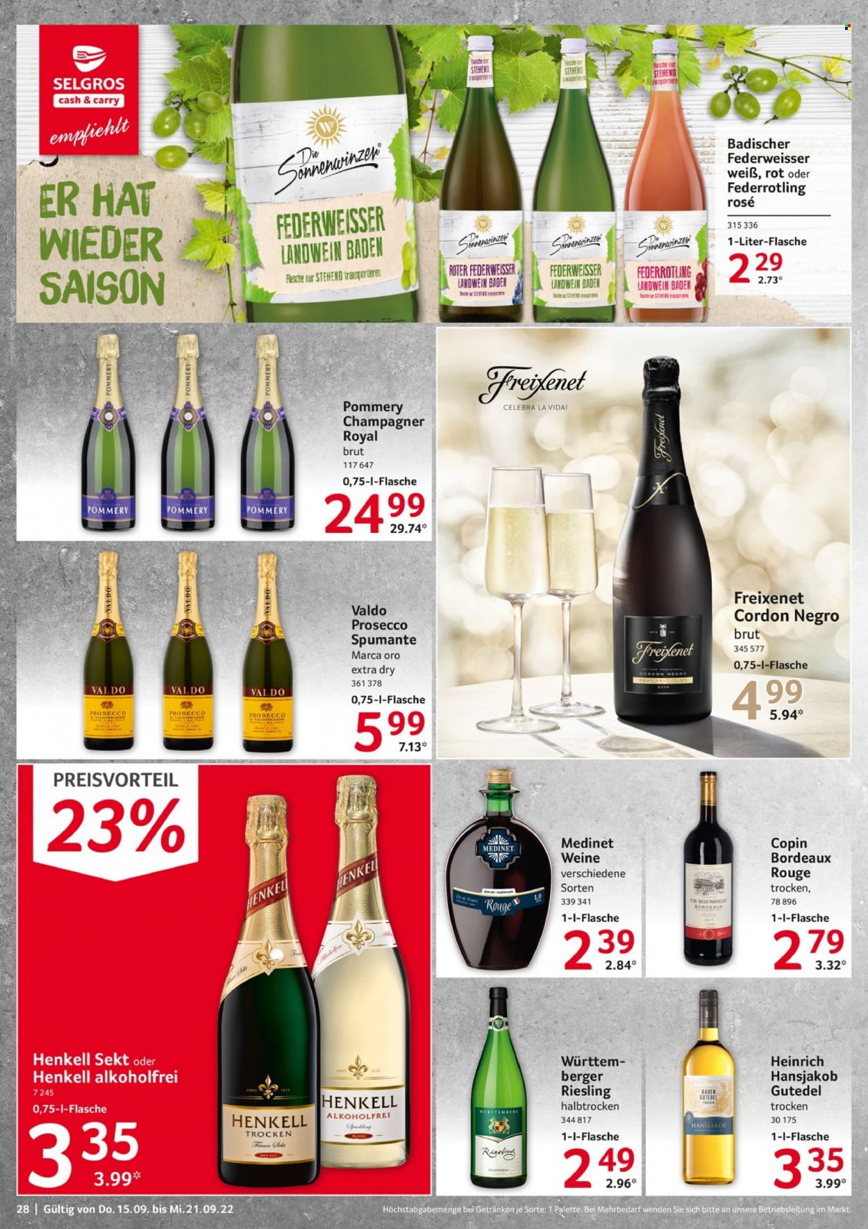 Selgros Prospekte  - 15.09.2022 - 21.09.2022. Seite 28