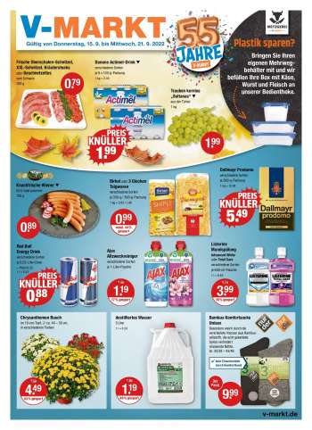 Prospekte V-Markt - 15.09.2022 - 21.09.2022.
